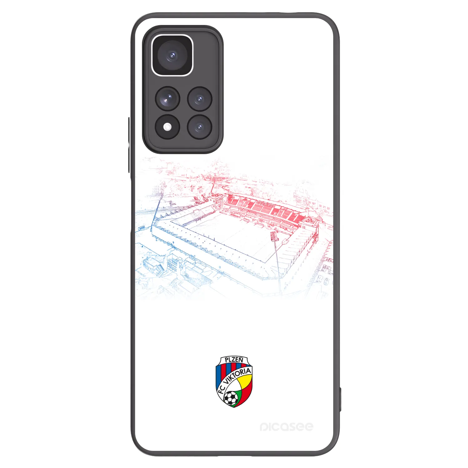 Picasee silikonový černý obal pro Xiaomi Redmi Note 11 Pro+ 5G - FC Viktoria Plzeň C