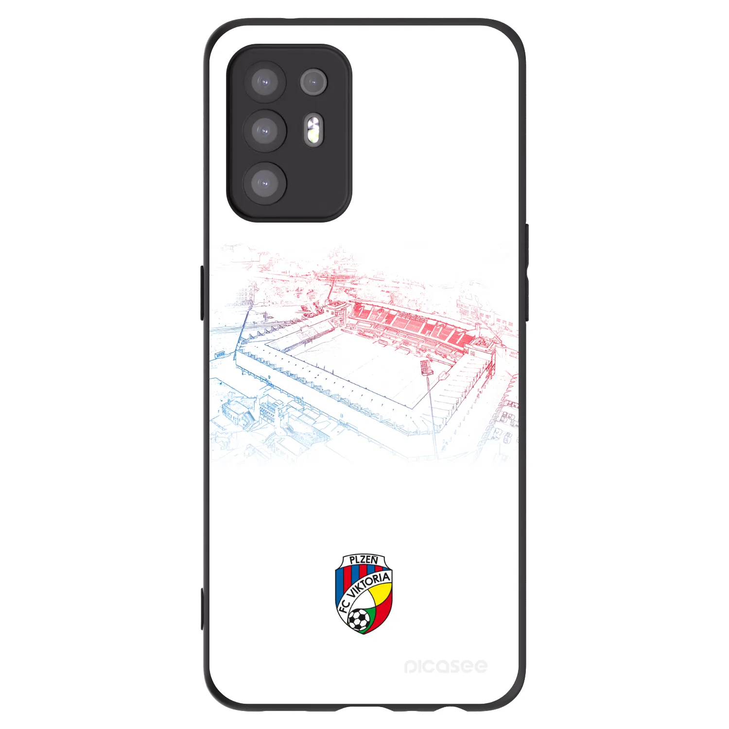 Picasee silikonový černý obal pro OPPO A94 5G - FC Viktoria Plzeň C