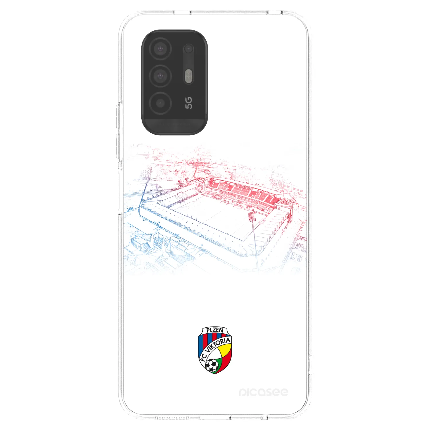 Picasee silikonový průhledný obal pro OPPO A94 5G - FC Viktoria Plzeň C