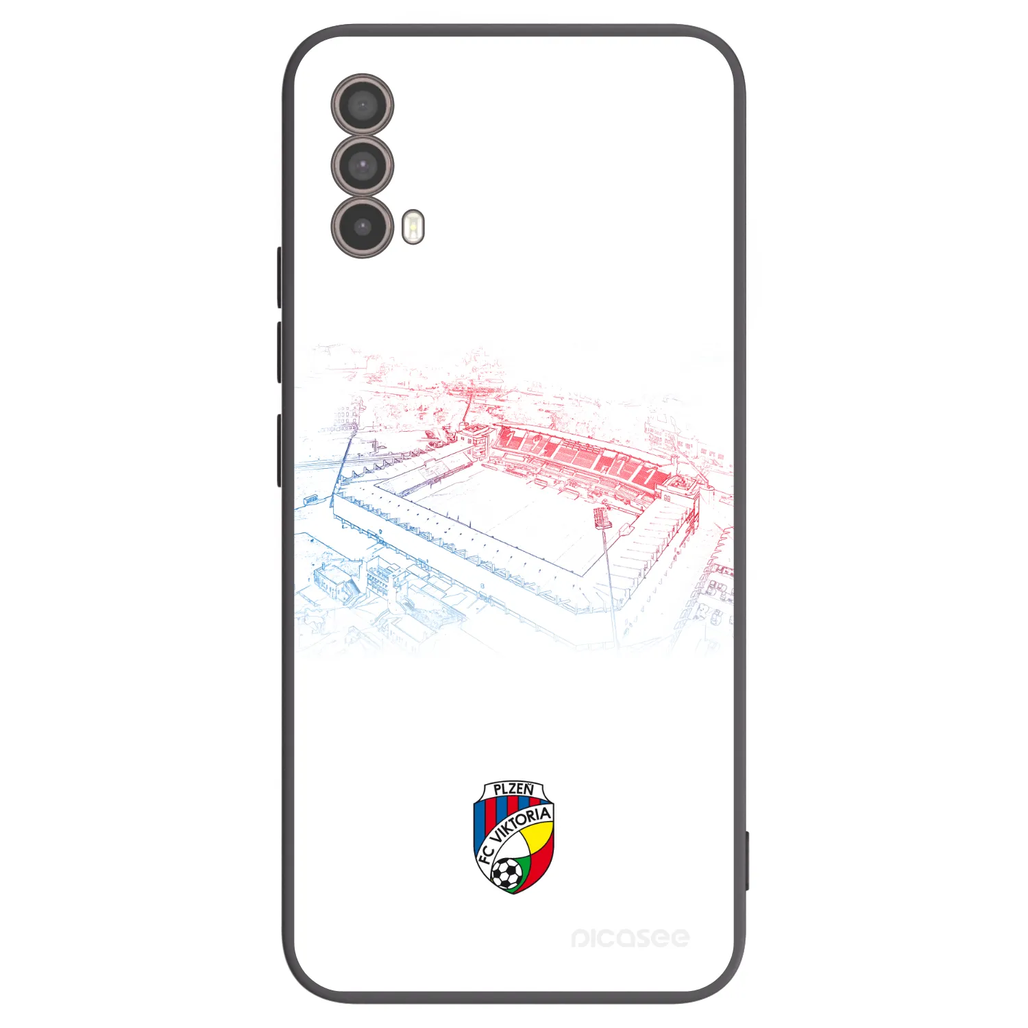 Picasee silikonový černý obal pro Motorola Moto E40 - FC Viktoria Plzeň C