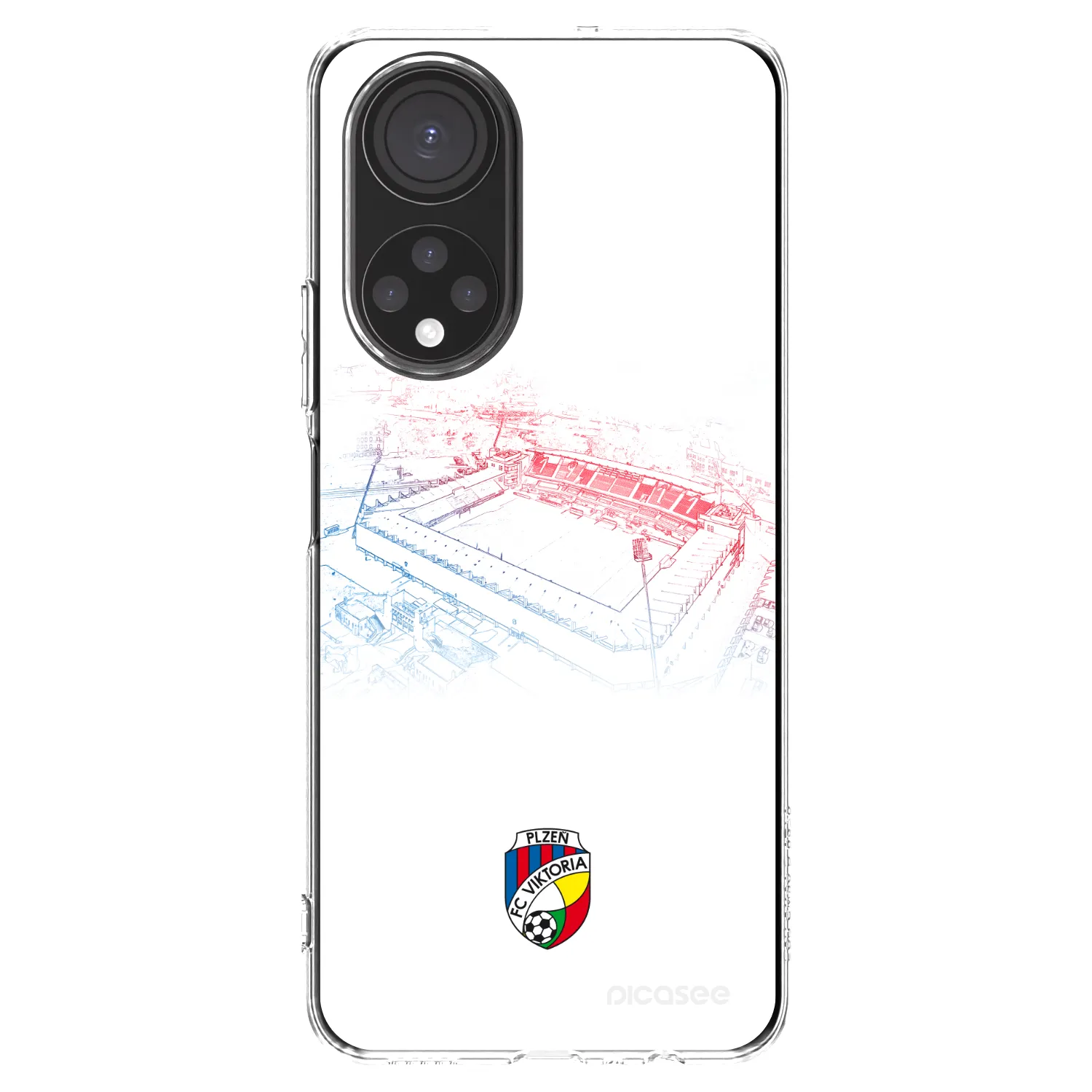 Picasee silikonový průhledný obal pro Honor X7 - FC Viktoria Plzeň C
