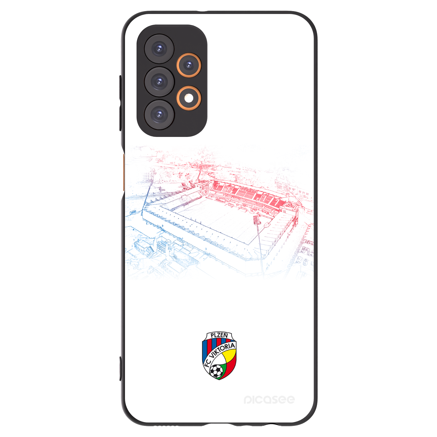 Picasee silikonový černý obal pro Samsung Galaxy A23 A236B 5G - FC Viktoria Plzeň C