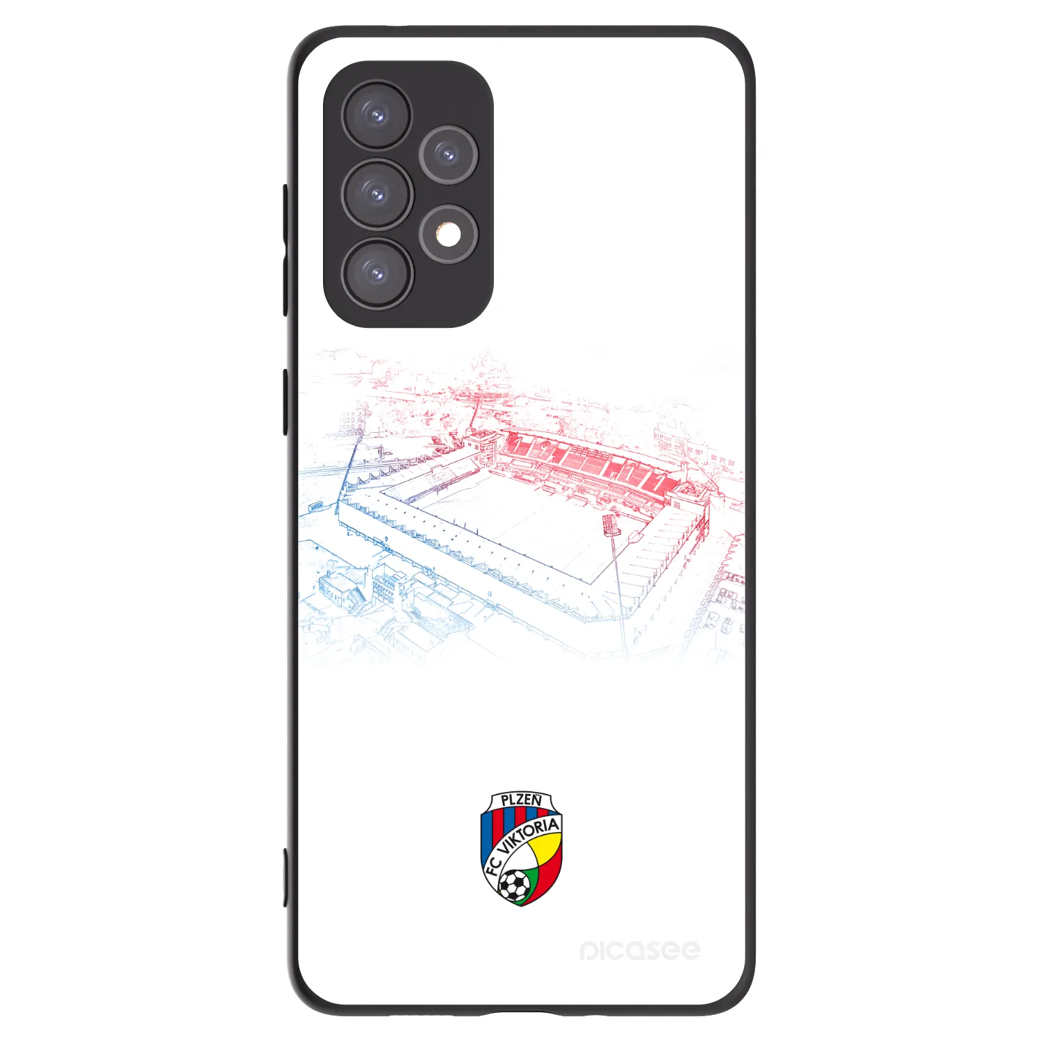 Picasee silikonový černý obal pro Samsung Galaxy A73 5G - FC Viktoria Plzeň C