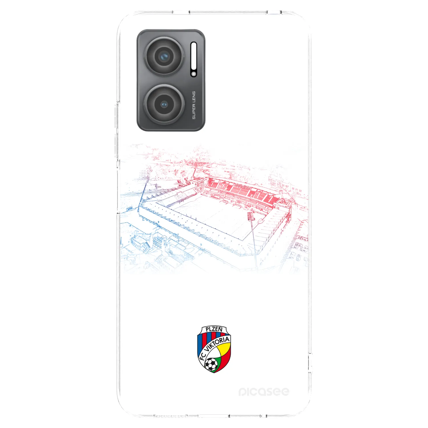 Picasee silikonový průhledný obal pro Xiaomi Redmi 10 5G - FC Viktoria Plzeň C