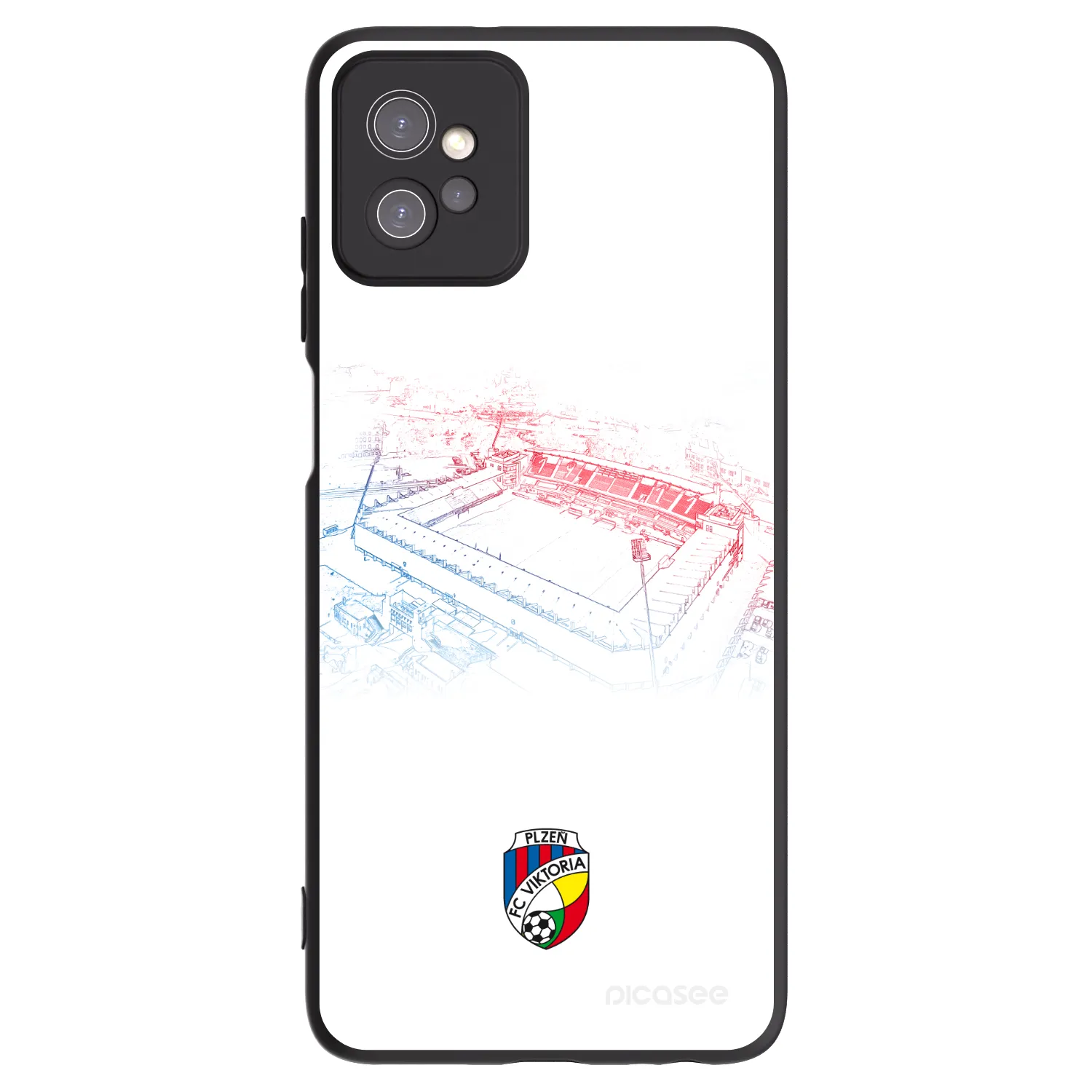 Picasee silikonový černý obal pro Motorola Moto G32 - FC Viktoria Plzeň C
