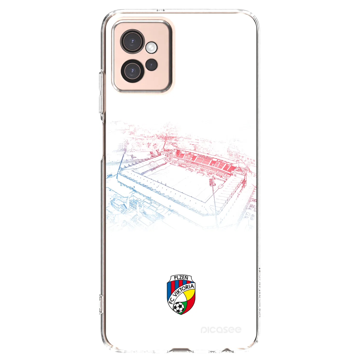 Picasee silikonový průhledný obal pro Motorola Moto G32 - FC Viktoria Plzeň C