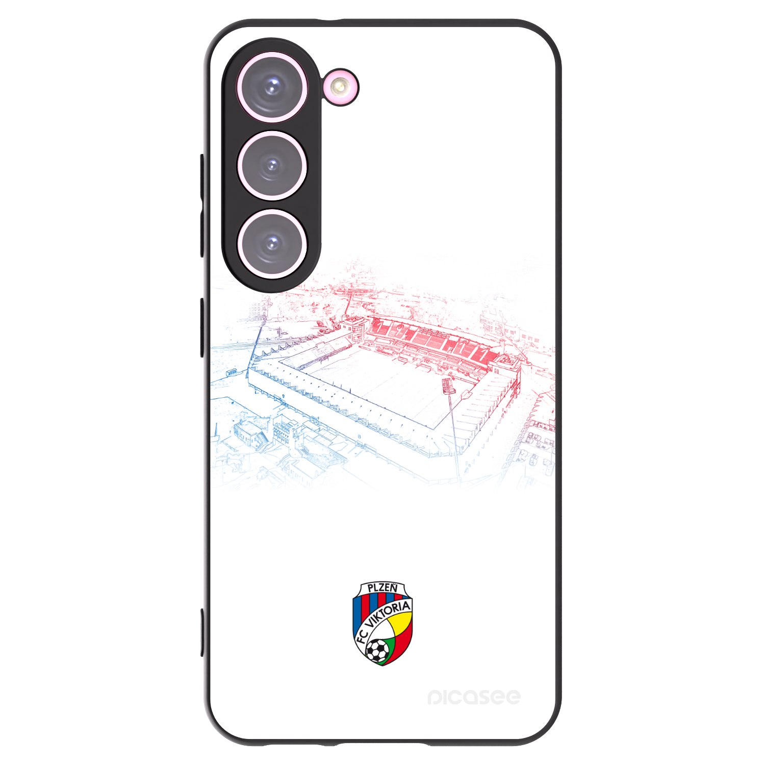 Picasee silikonový černý obal pro Samsung Galaxy S23 5G - FC Viktoria Plzeň C