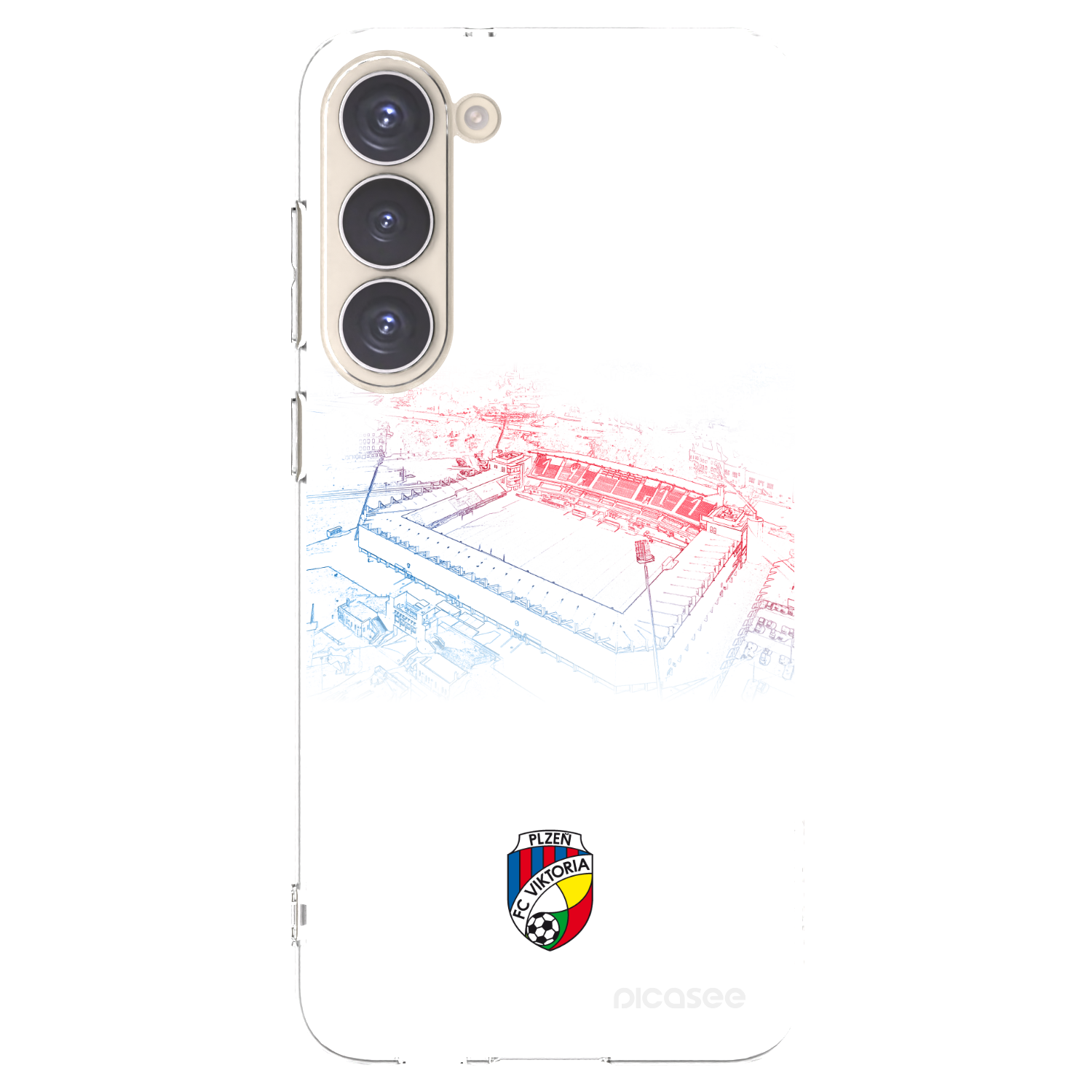 Picasee silikonový průhledný obal pro Samsung Galaxy S23+ 5G - FC Viktoria Plzeň C