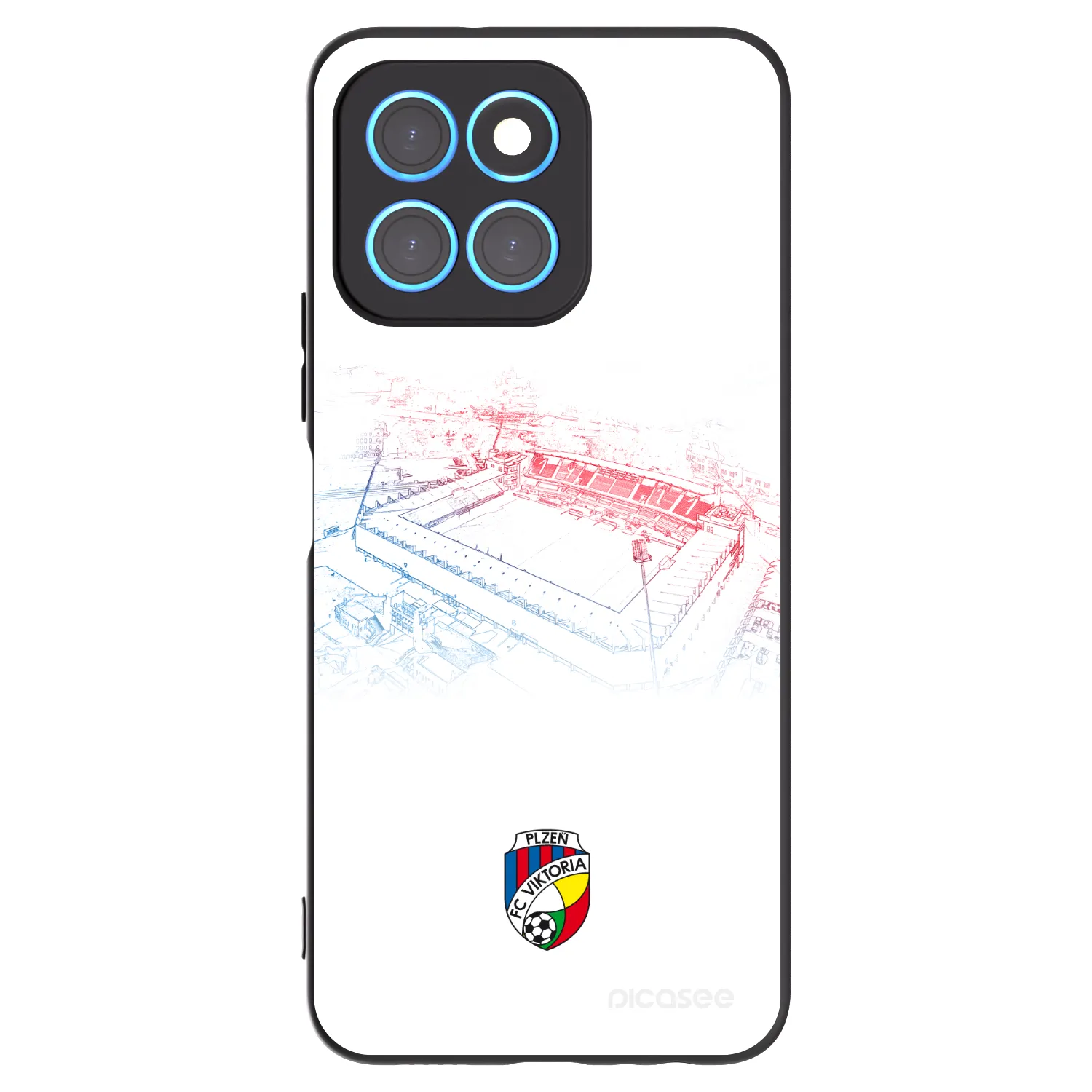 Picasee silikonový černý obal pro Honor X8 5G - FC Viktoria Plzeň C
