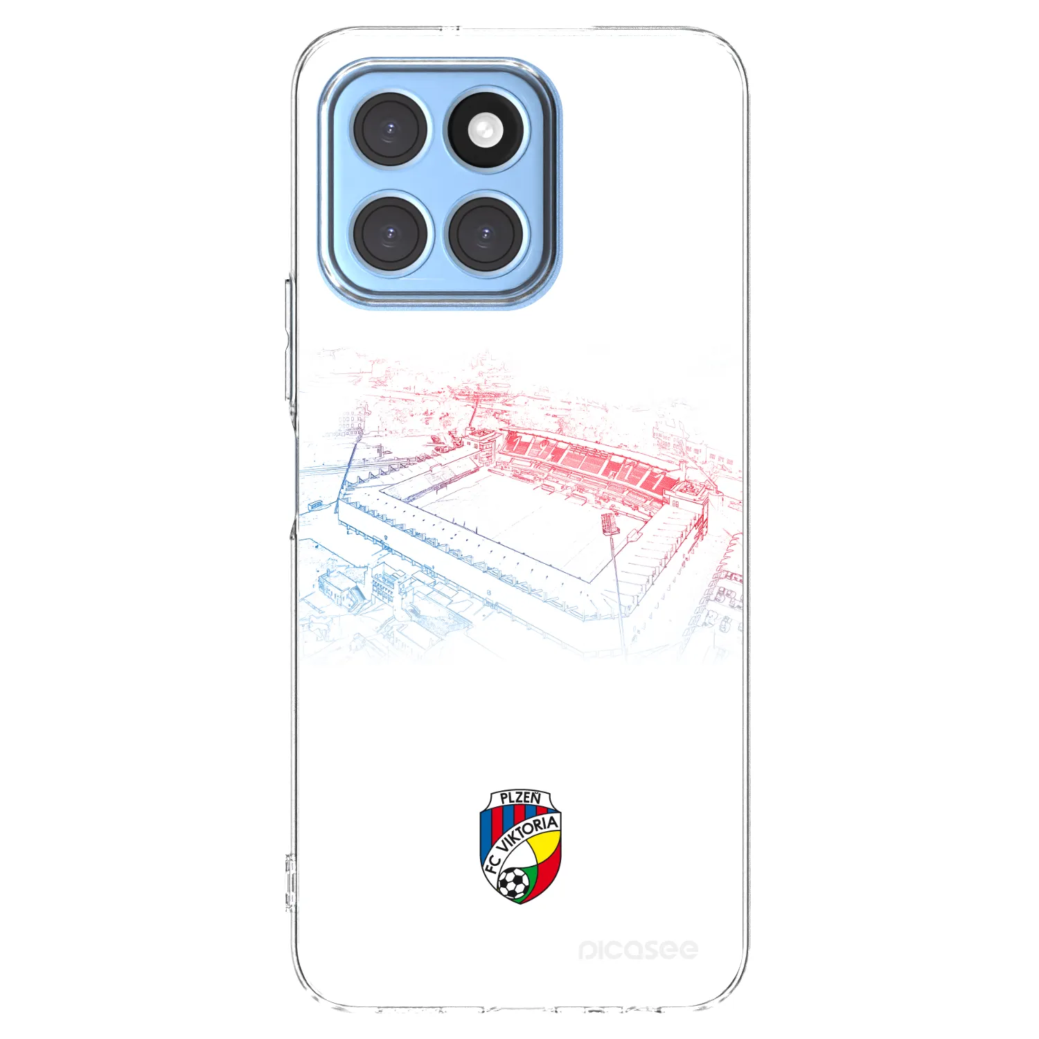 Picasee silikonový průhledný obal pro Honor X8 5G - FC Viktoria Plzeň C