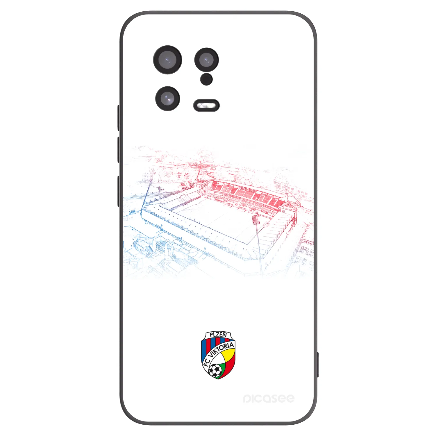 Picasee silikonový černý obal pro Xiaomi 13 - FC Viktoria Plzeň C