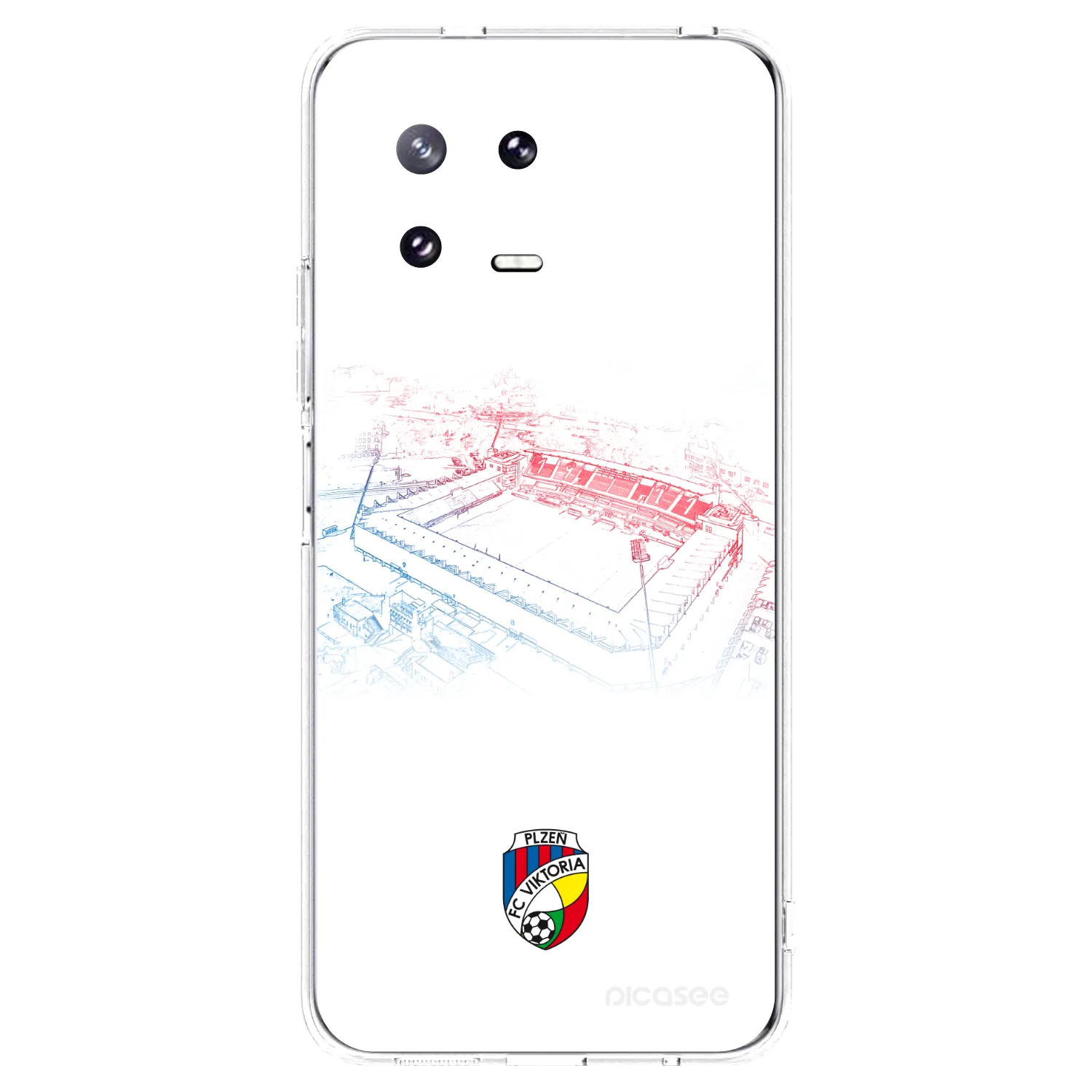 Picasee silikonový průhledný obal pro Xiaomi 13 Pro - FC Viktoria Plzeň C