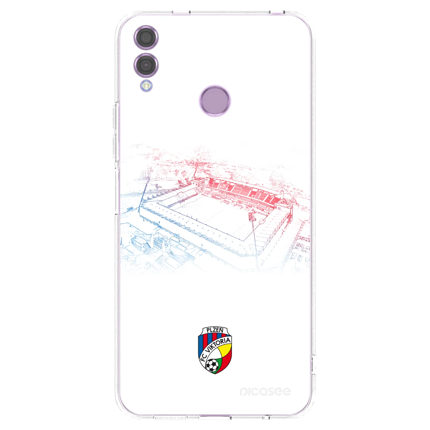 Picasee silikonový průhledný obal pro Honor 8X - FC Viktoria Plzeň C