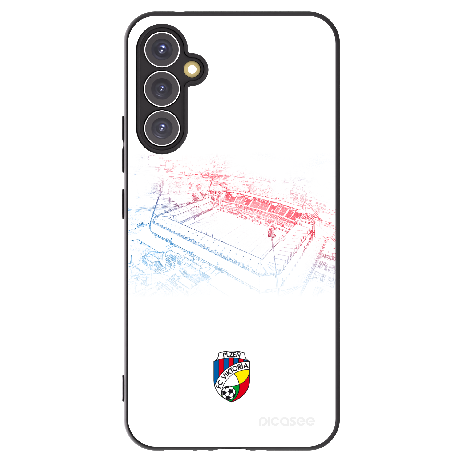 Picasee silikonový černý obal pro Samsung Galaxy A34 5G A346B - FC Viktoria Plzeň C
