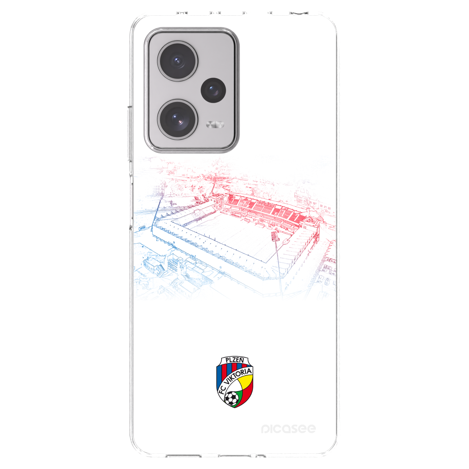 Picasee silikonový průhledný obal pro Xiaomi Redmi Note 12 Pro+ 5G - FC Viktoria Plzeň C