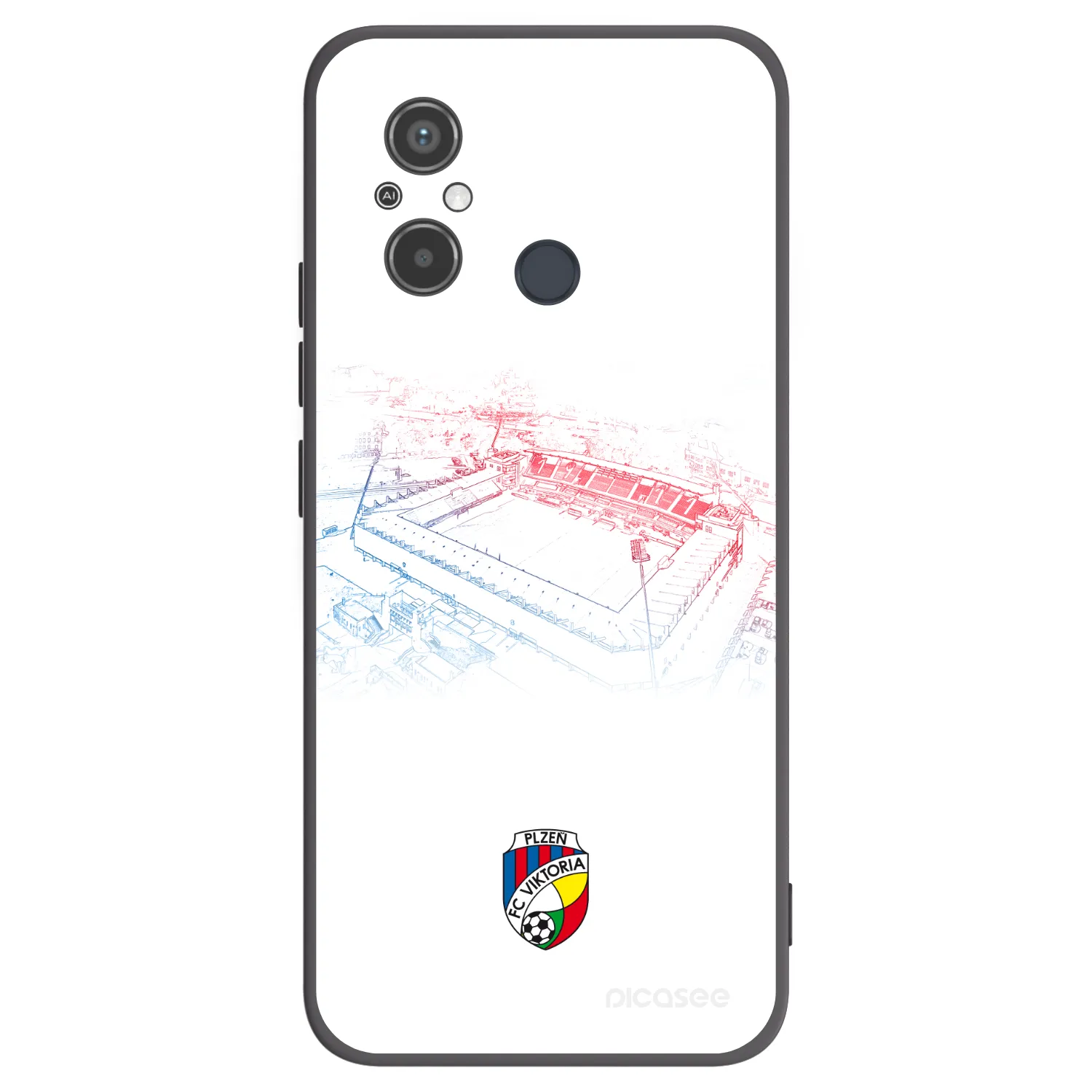 Picasee silikonový černý obal pro Xiaomi Redmi 12C - FC Viktoria Plzeň C