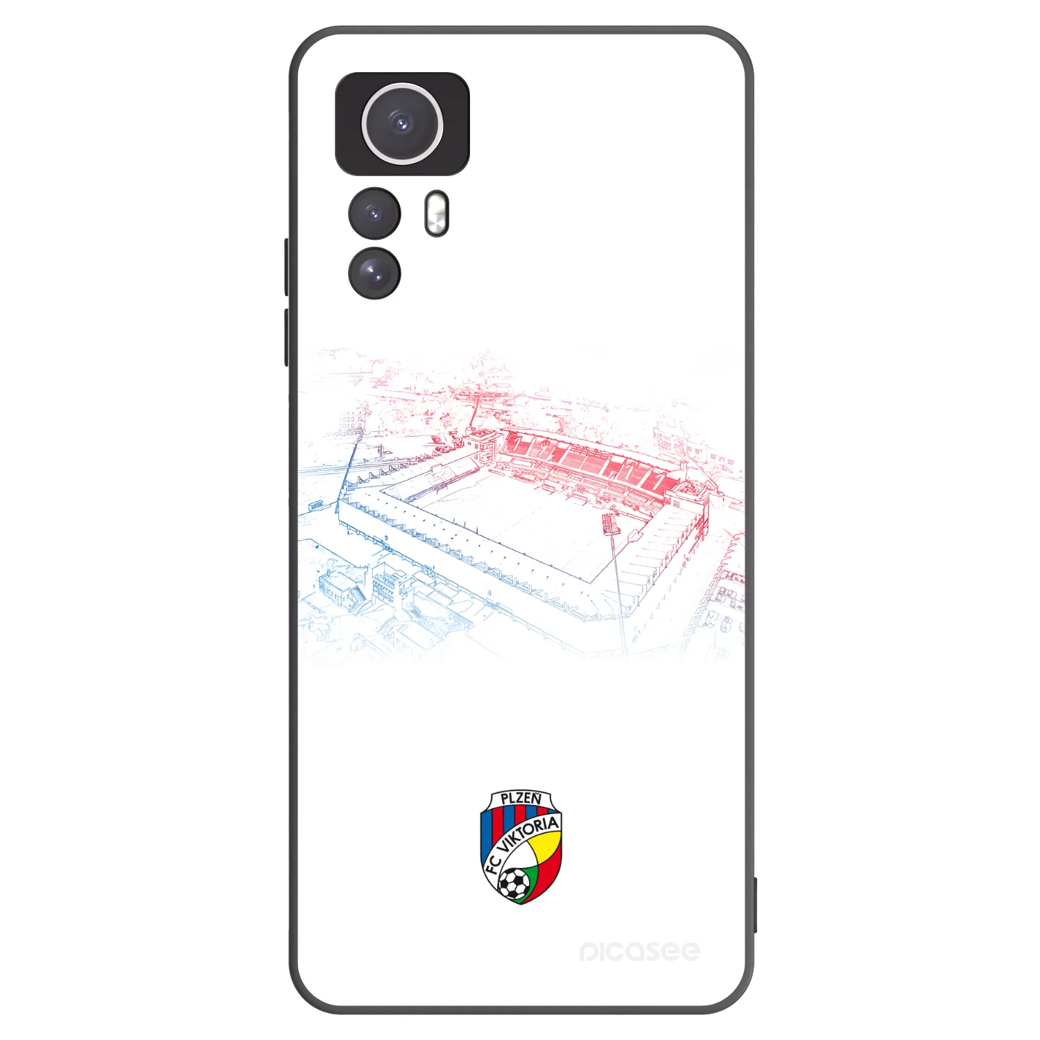 Picasee silikonový černý obal pro Xiaomi Redmi Note 12S - FC Viktoria Plzeň C