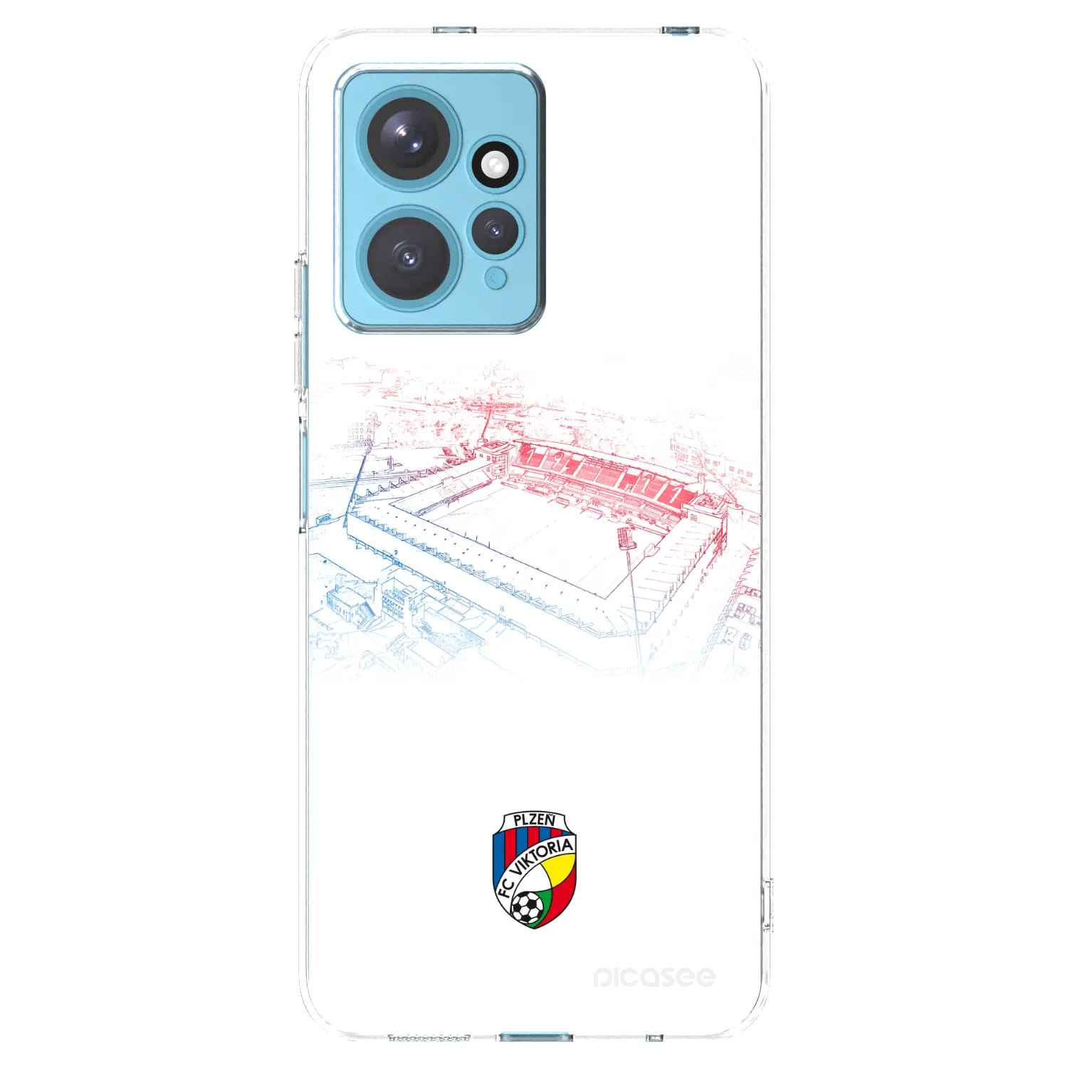 Picasee silikonový průhledný obal pro Xiaomi Redmi Note 12 4G - FC Viktoria Plzeň C