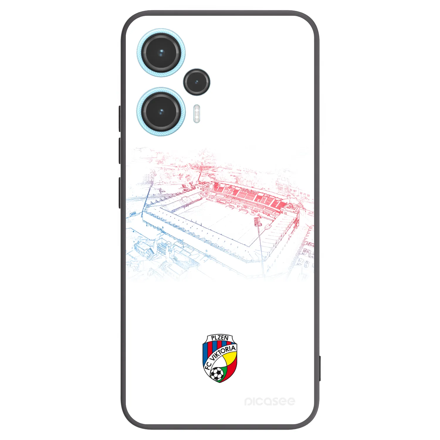 Picasee silikonový černý obal pro Xiaomi Poco F5 - FC Viktoria Plzeň C