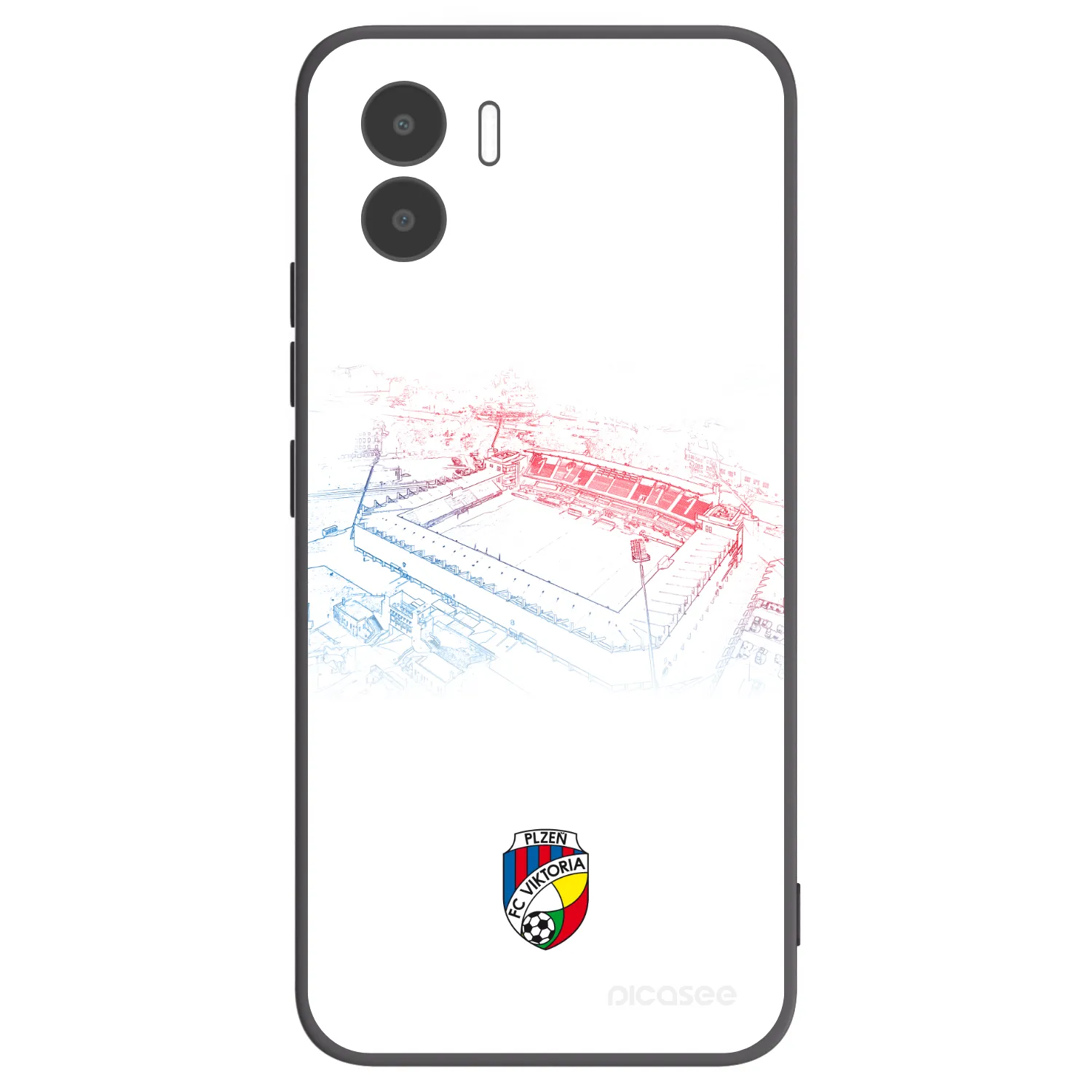 Picasee silikonový černý obal pro Xiaomi Redmi A2 - FC Viktoria Plzeň C