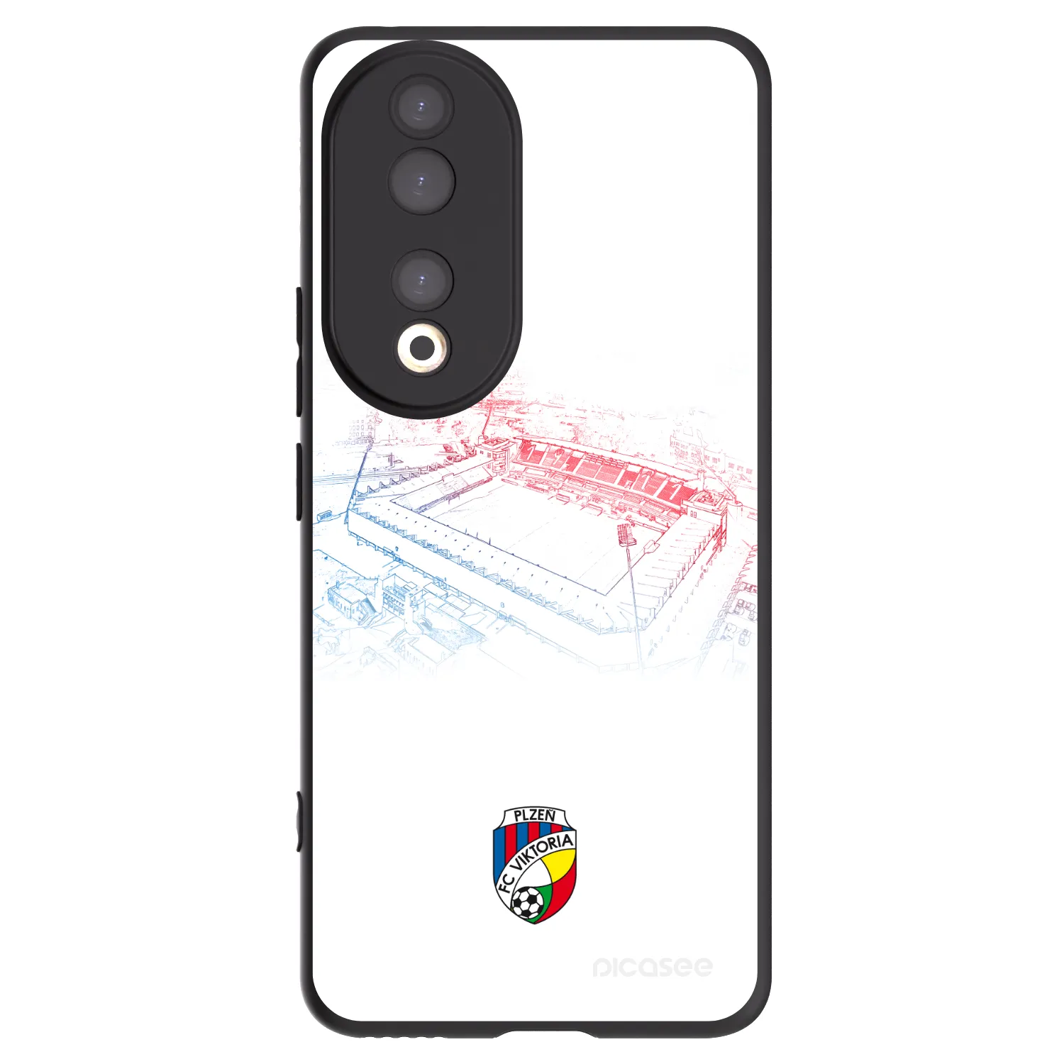 Picasee silikonový černý obal pro Honor 90 5G - FC Viktoria Plzeň C