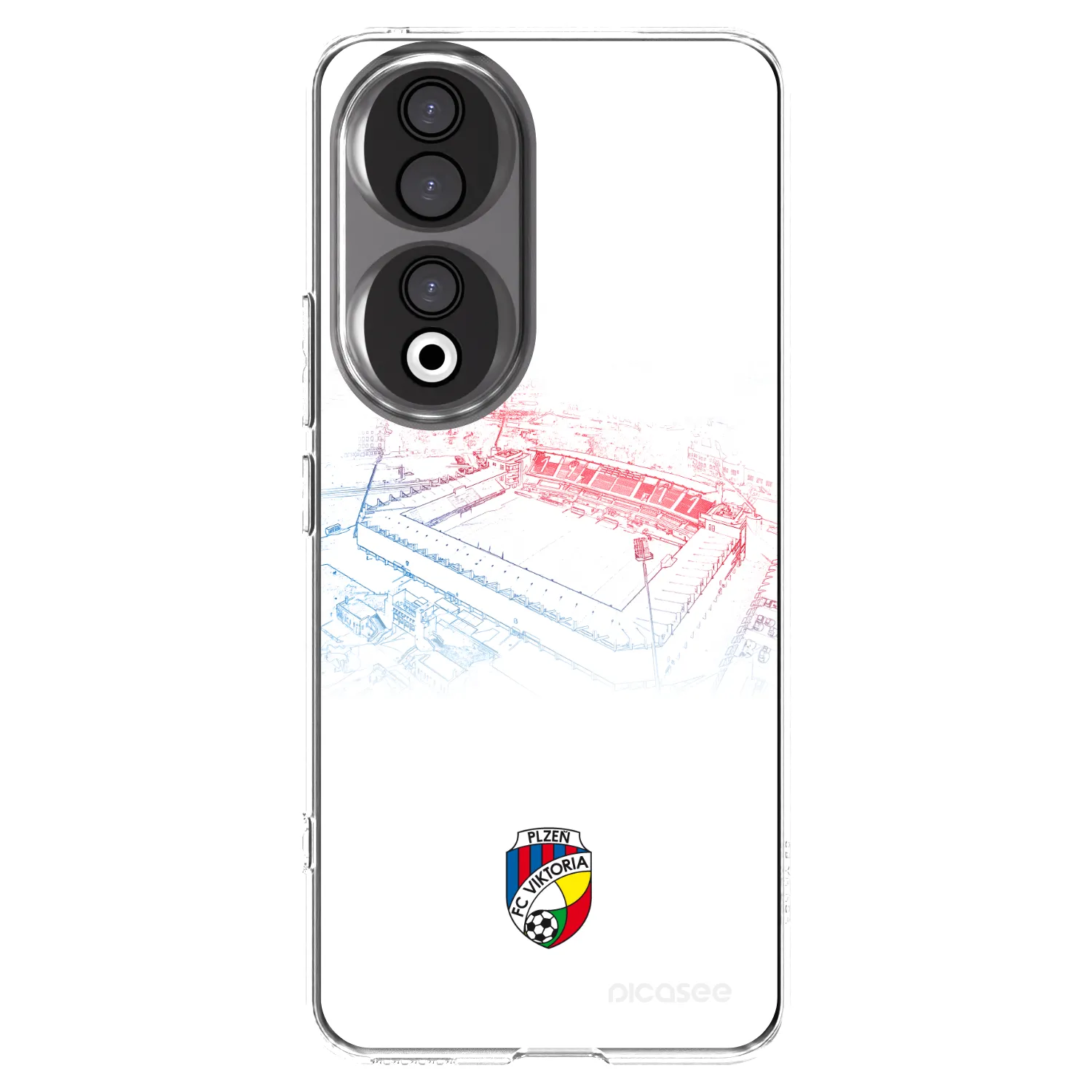 Picasee silikonový průhledný obal pro Honor 90 5G - FC Viktoria Plzeň C