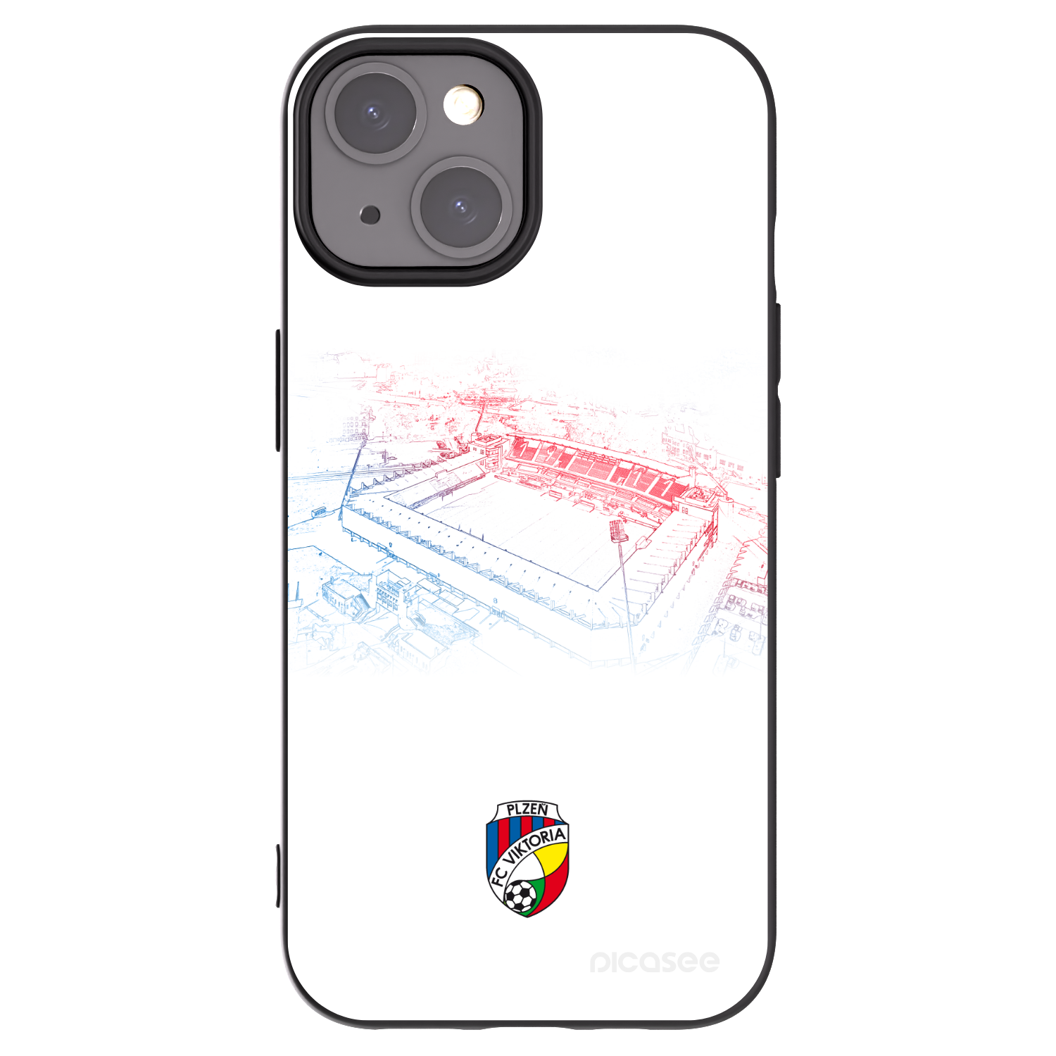 Picasee silikonový černý obal pro Apple iPhone 15 - FC Viktoria Plzeň C