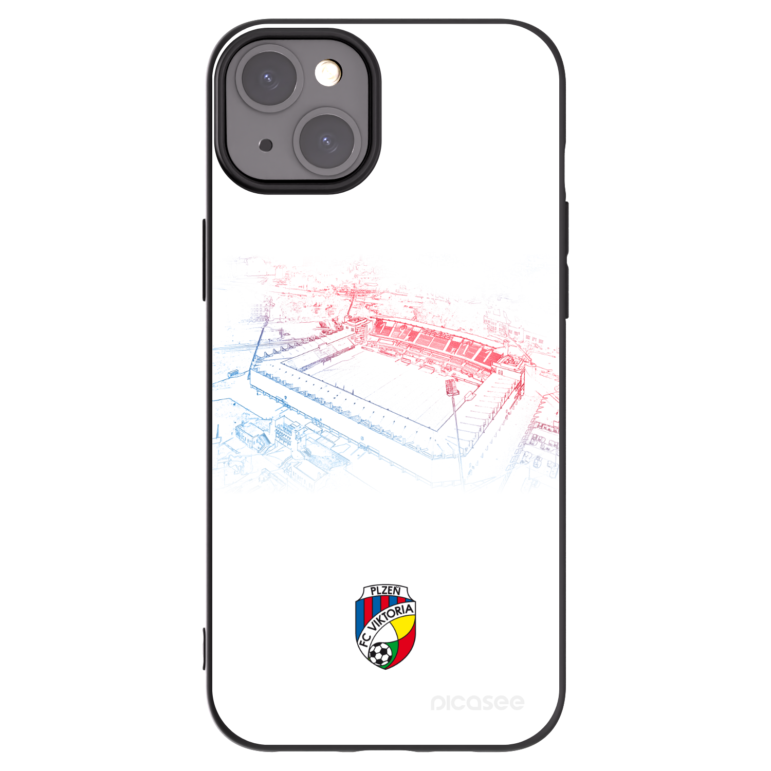Picasee silikonový černý obal pro Apple iPhone 15 Plus - FC Viktoria Plzeň C