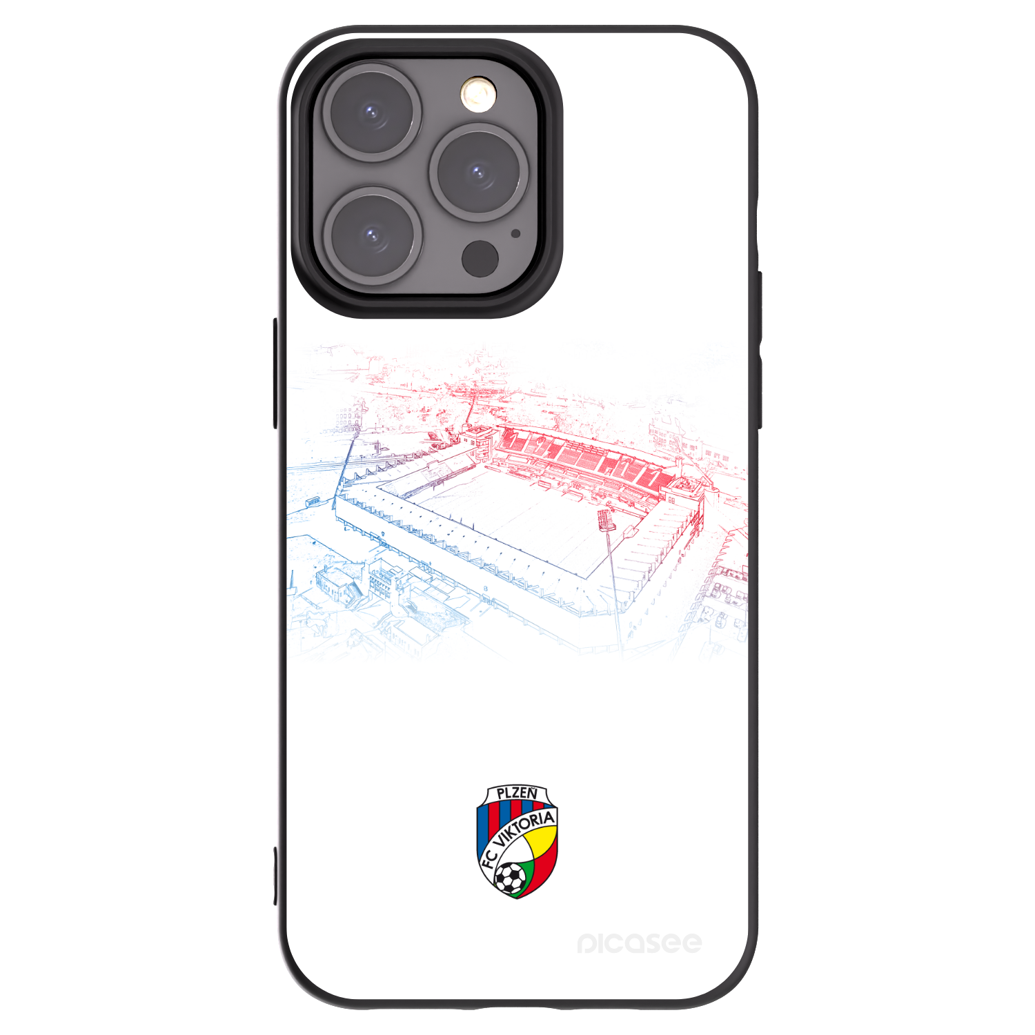 Picasee silikonový černý obal pro Apple iPhone 15 Pro Max - FC Viktoria Plzeň C