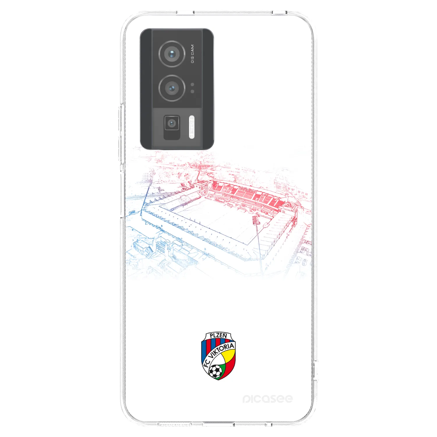 Picasee silikonový průhledný obal pro Xiaomi Poco F5 Pro 5G - FC Viktoria Plzeň C