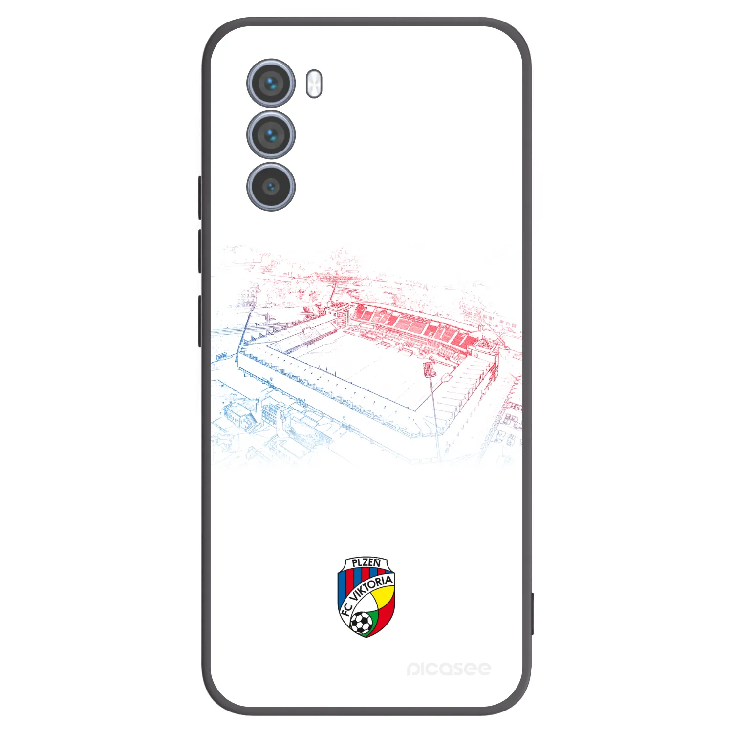 Picasee silikonový černý obal pro Motorola Moto G62 - FC Viktoria Plzeň C