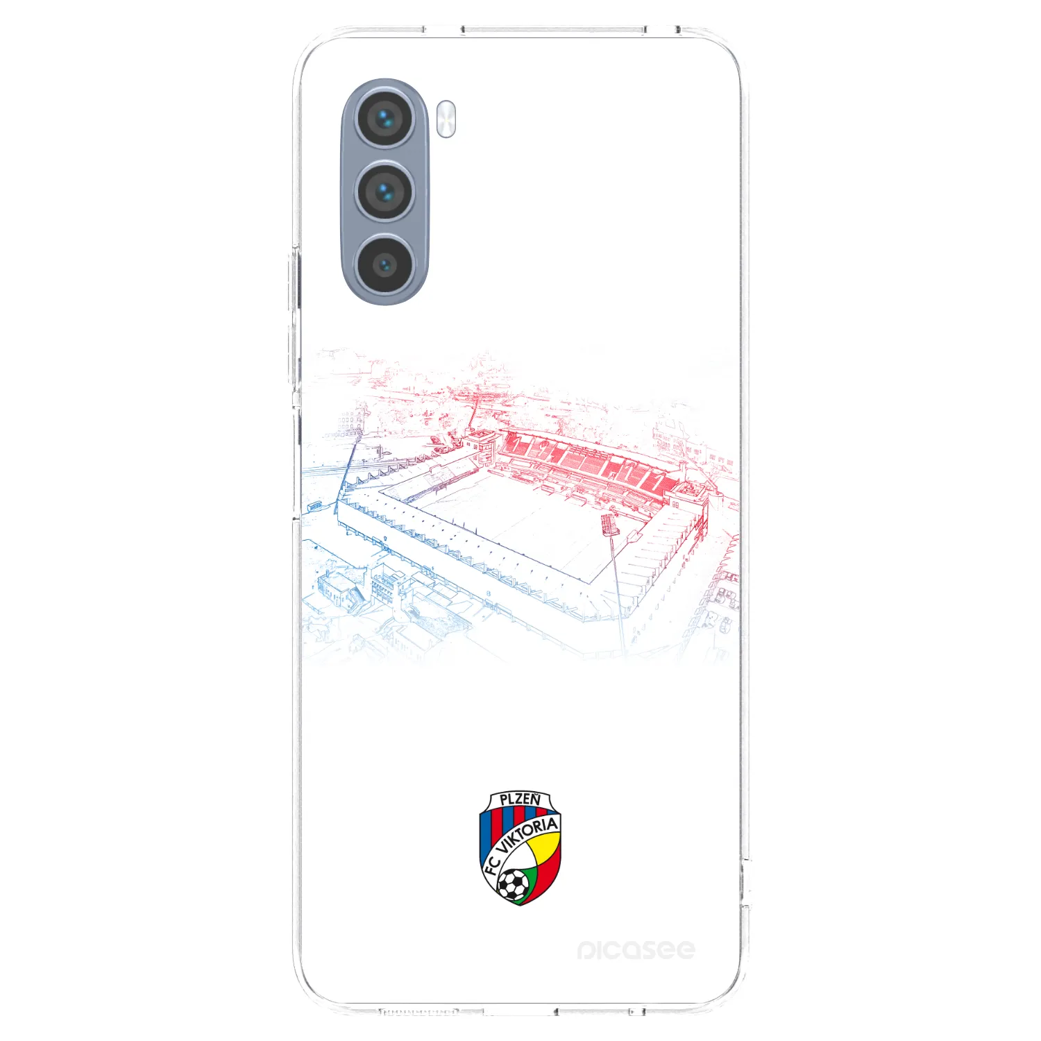 Picasee silikonový průhledný obal pro Motorola Moto G62 - FC Viktoria Plzeň C