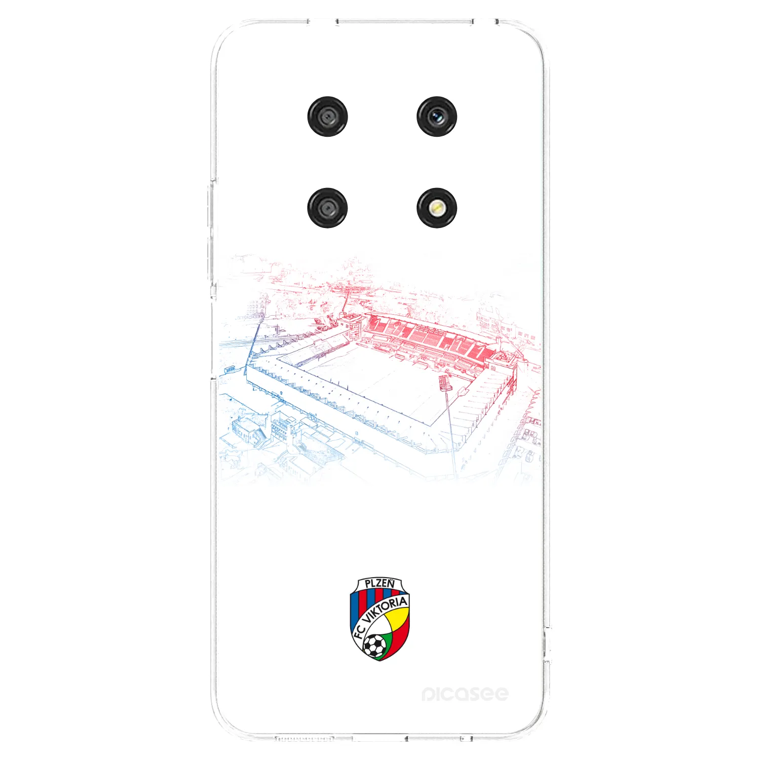 Picasee silikonový průhledný obal pro Honor Magic4 Lite 5G - FC Viktoria Plzeň C