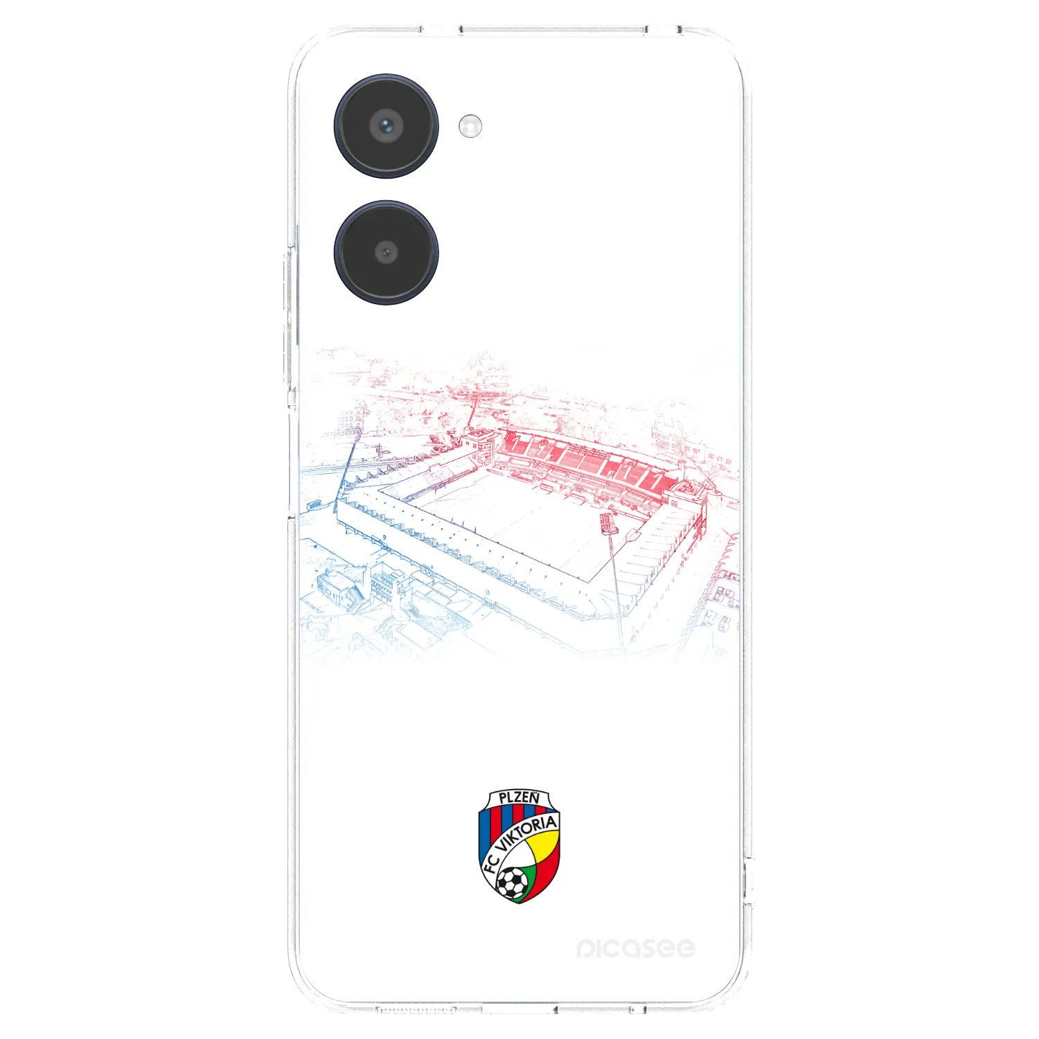 Picasee silikonový průhledný obal pro Realme 10 4G - FC Viktoria Plzeň C