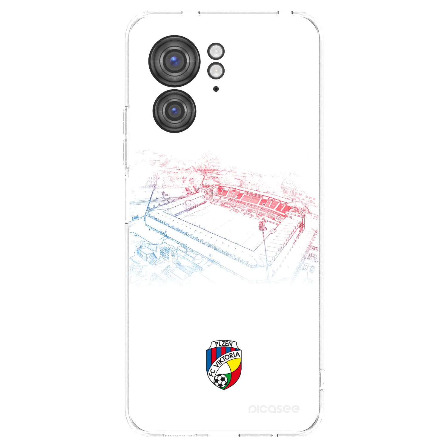Picasee silikonový průhledný obal pro Motorola Edge 40 - FC Viktoria Plzeň C