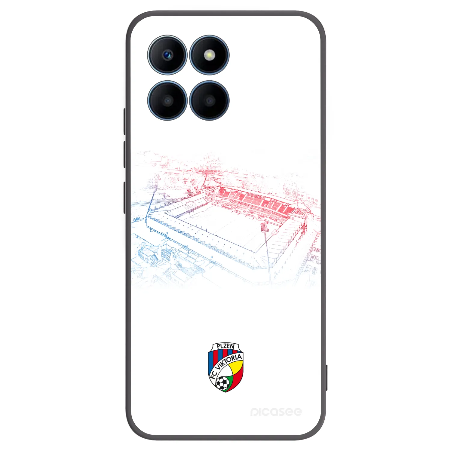 Picasee silikonový černý obal pro Honor 70 Lite - FC Viktoria Plzeň C
