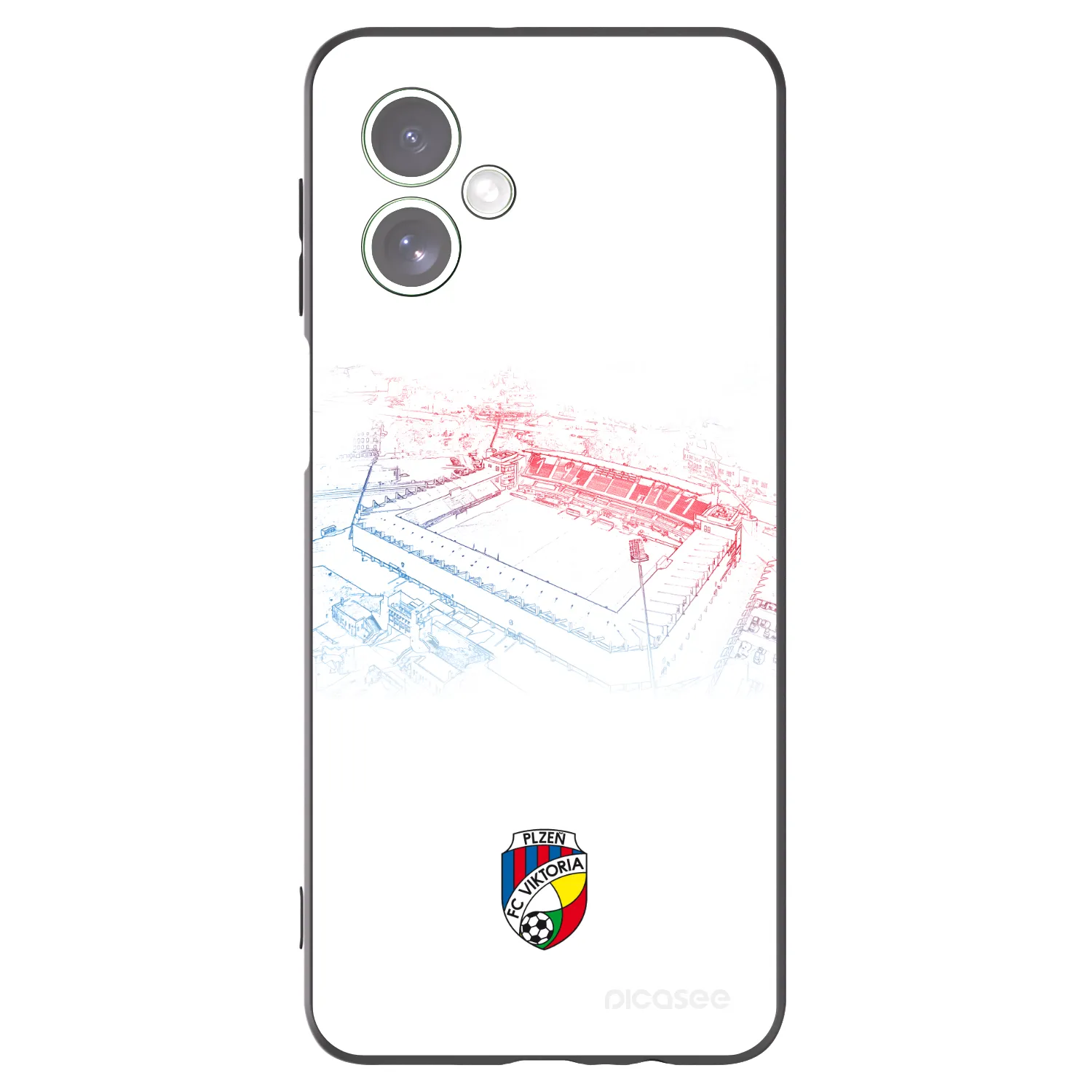 Picasee silikonový černý obal pro Motorola Moto G54 5G - FC Viktoria Plzeň C