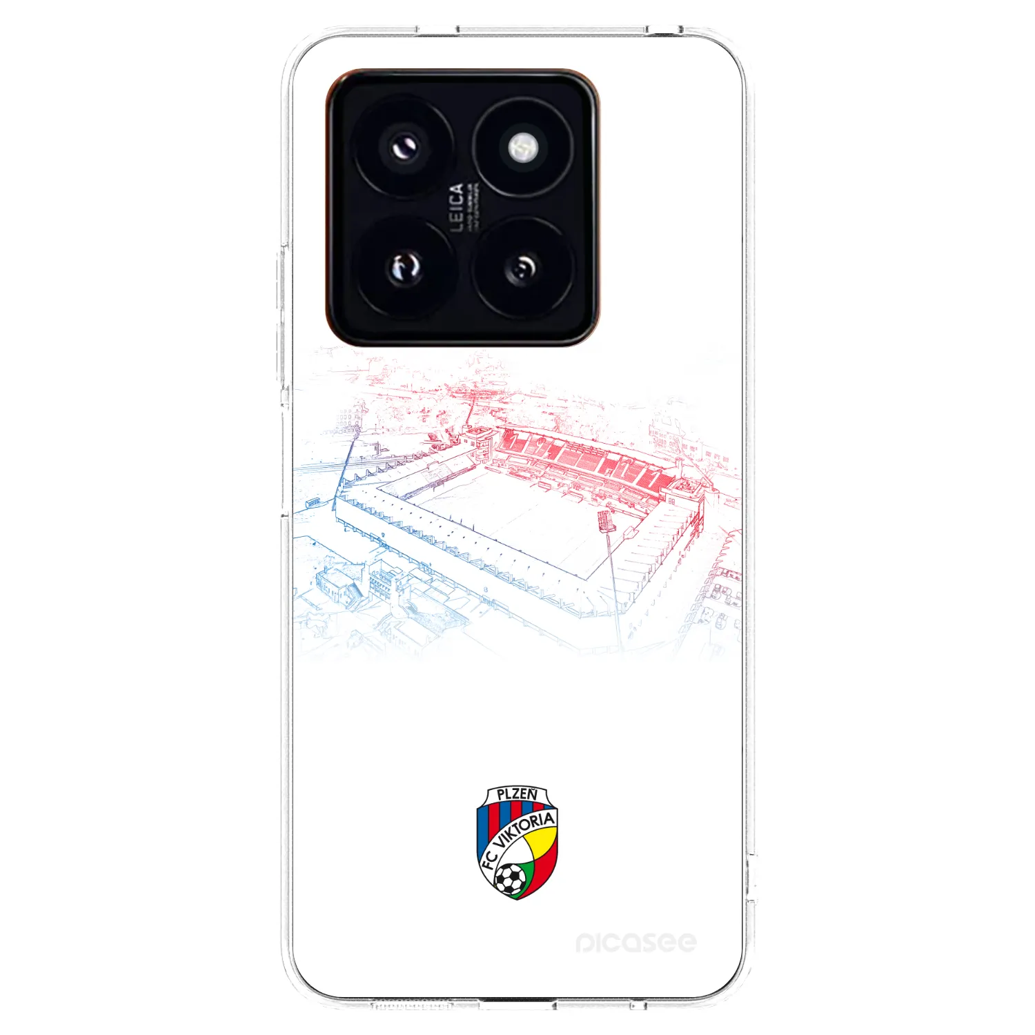 Picasee silikonový průhledný obal pro Xiaomi 14 Pro - FC Viktoria Plzeň C