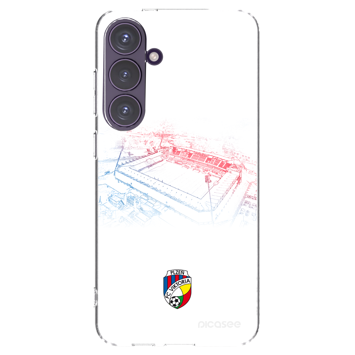 Picasee silikonový průhledný obal pro Samsung Galaxy S24+ S926B 5G - FC Viktoria Plzeň C