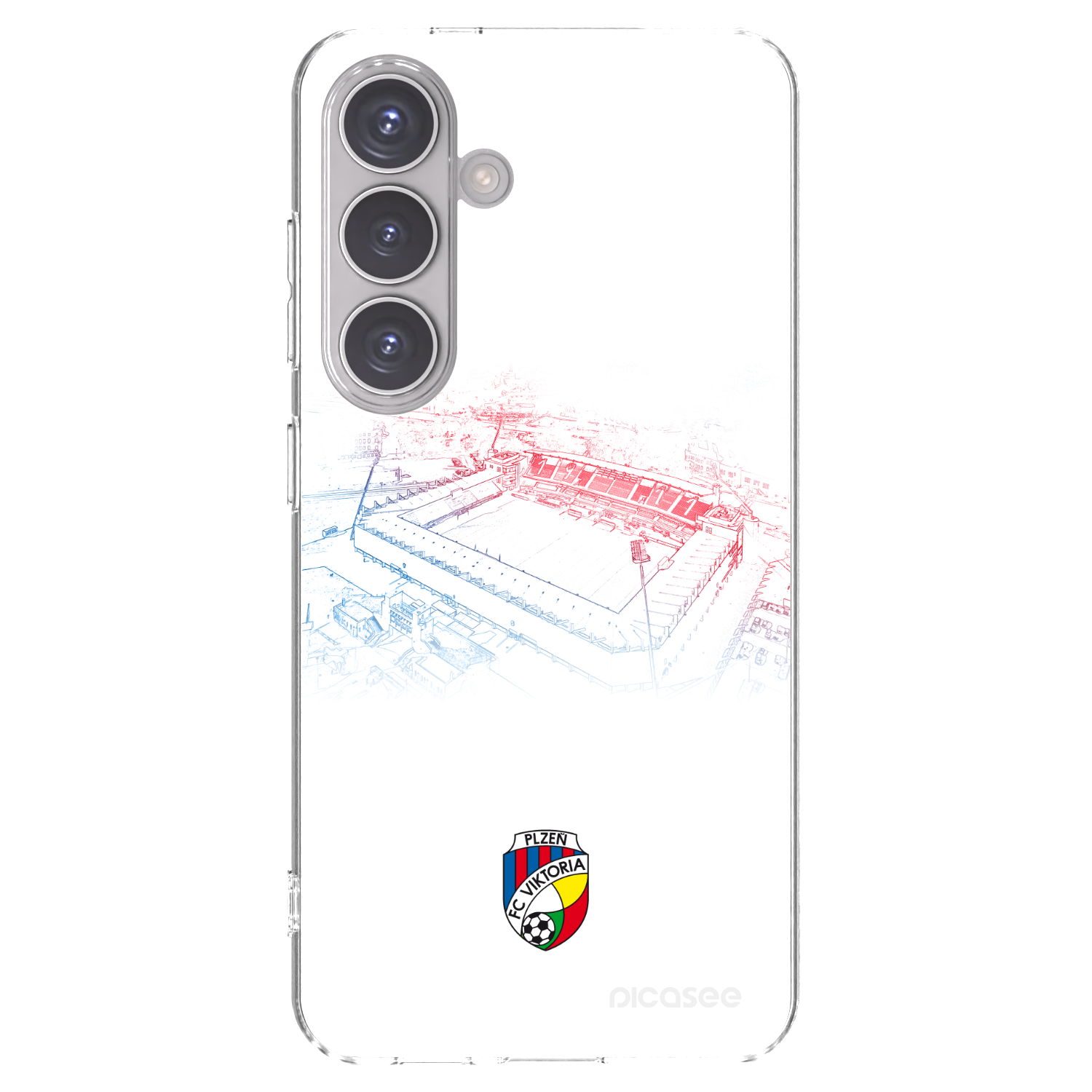 Picasee silikonový průhledný obal pro Samsung Galaxy S24 S921B 5G - FC Viktoria Plzeň C