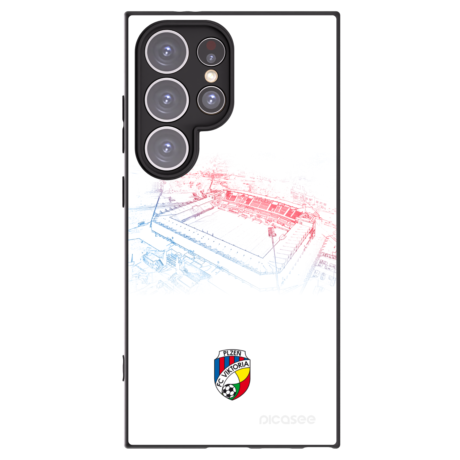 Picasee silikonový černý obal pro Samsung Galaxy S24 Ultra S928B 5G - FC Viktoria Plzeň C