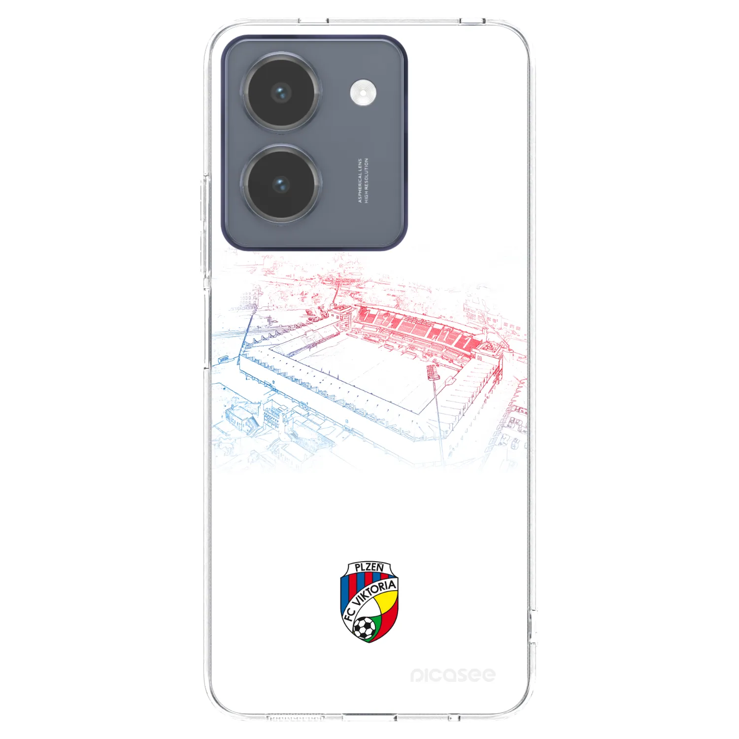 Picasee silikonový průhledný obal pro Vivo Y36 4G - FC Viktoria Plzeň C