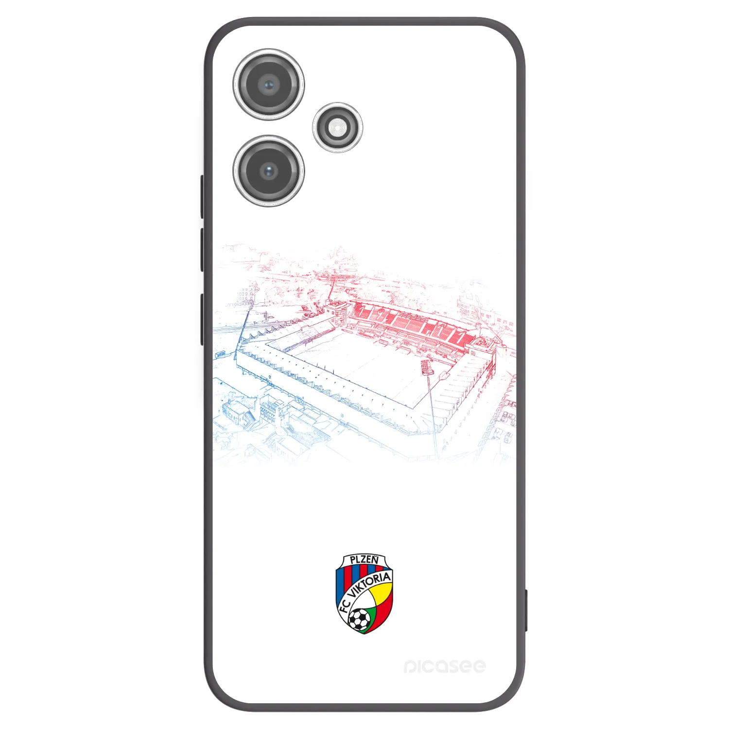 Picasee silikonový černý obal pro Xiaomi Redmi 12 5G - FC Viktoria Plzeň C