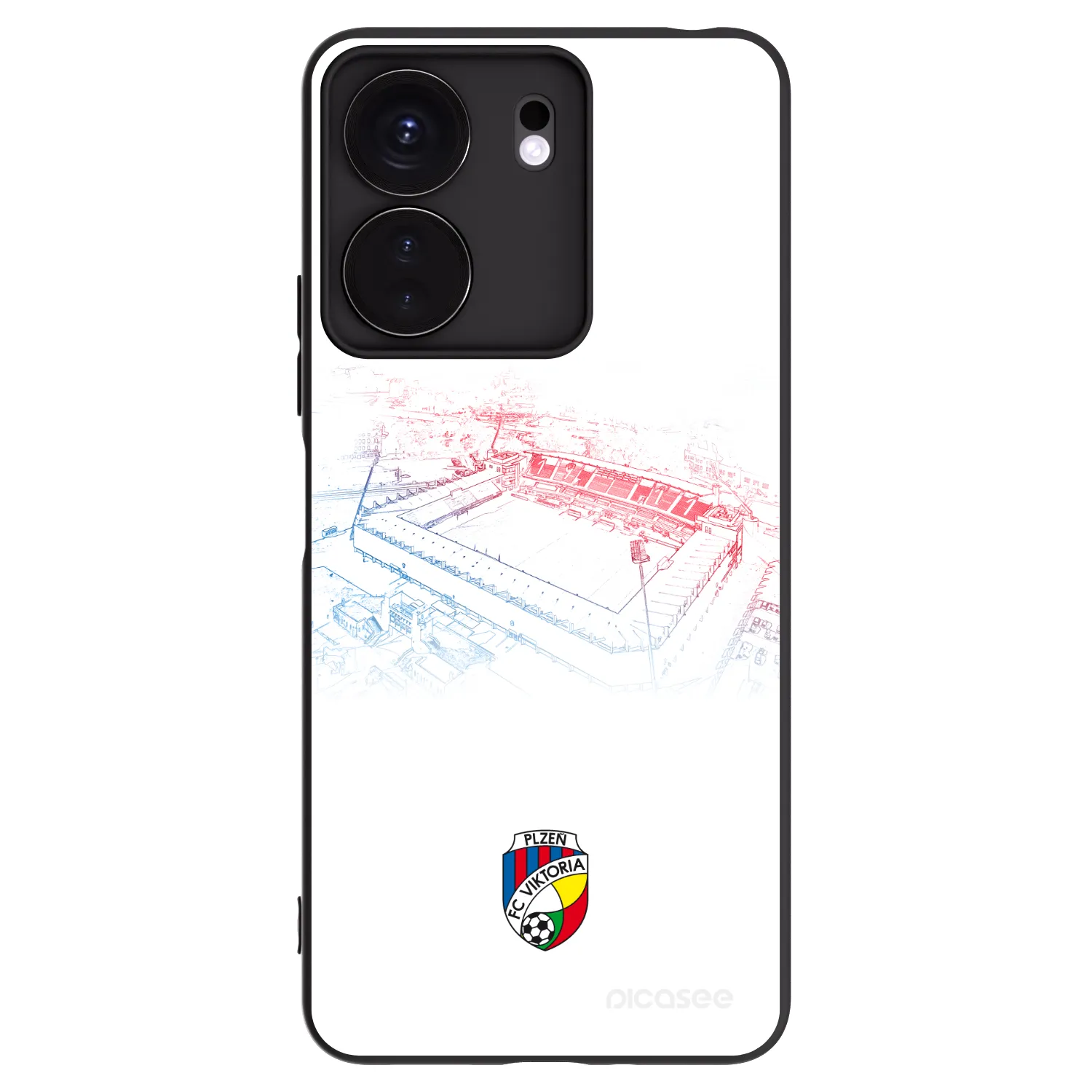 Picasee silikonový černý obal pro Xiaomi Redmi 13C 4G - FC Viktoria Plzeň C