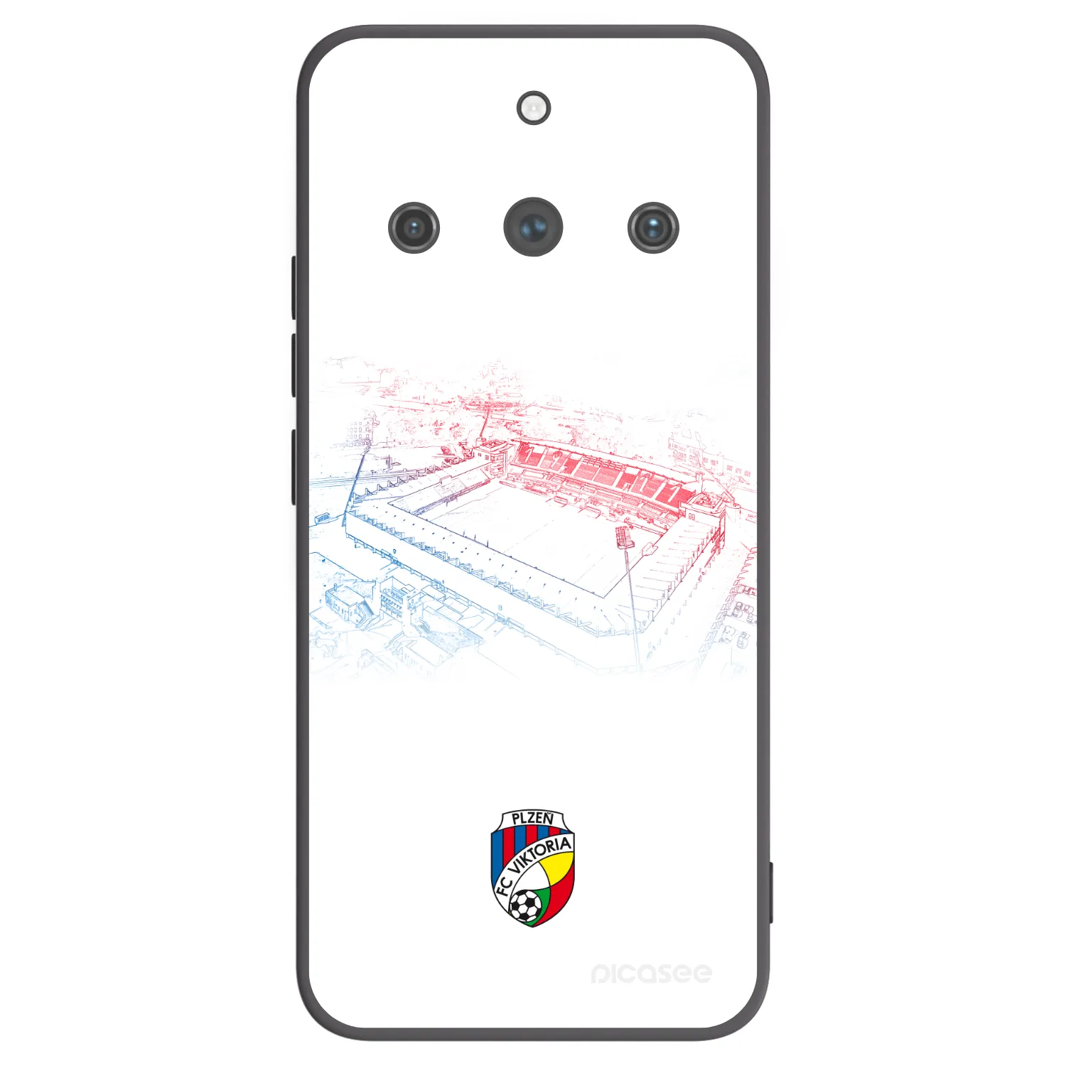 Picasee silikonový černý obal pro Realme 11 Pro+ - FC Viktoria Plzeň C