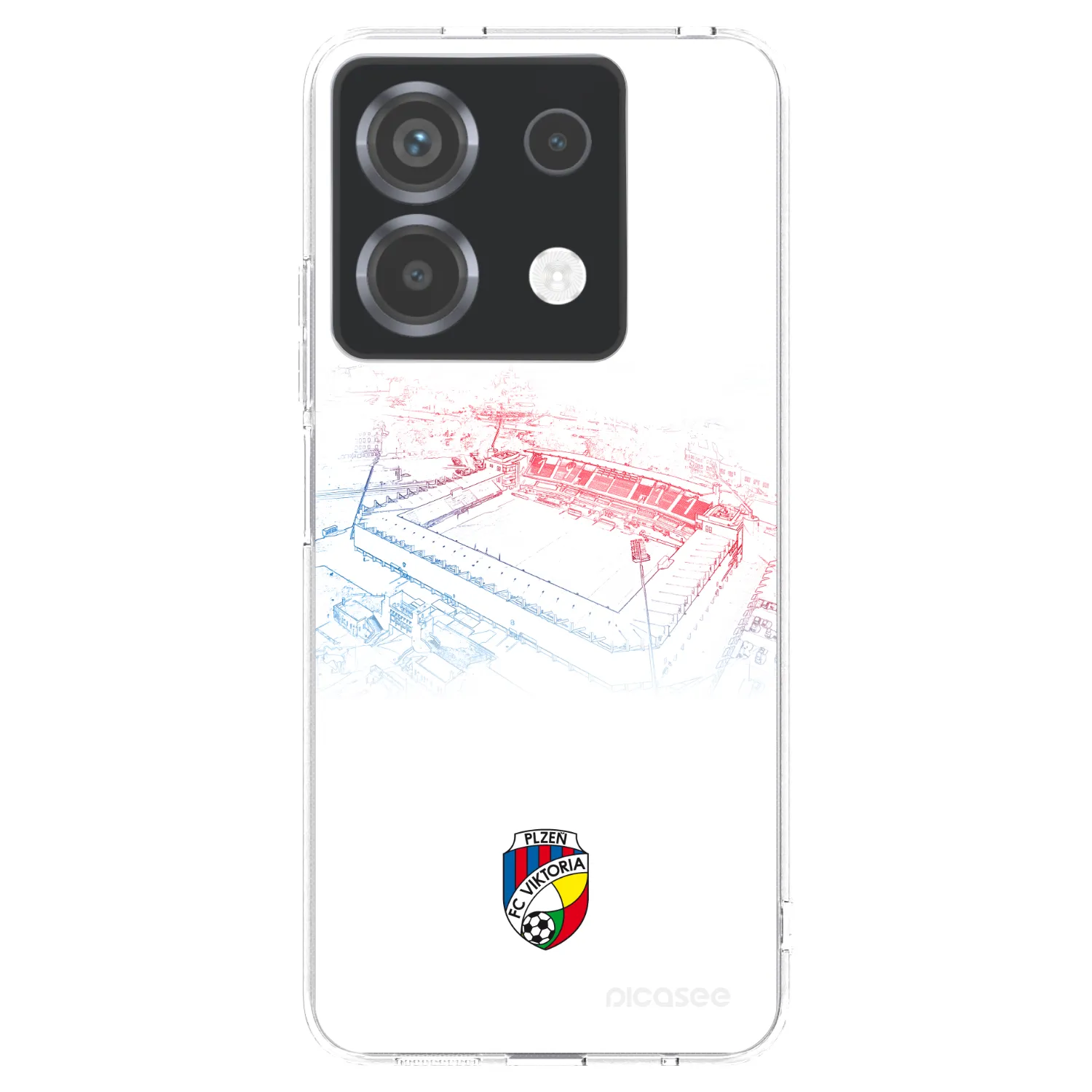 Picasee silikonový průhledný obal pro Xiaomi Poco X6 - FC Viktoria Plzeň C