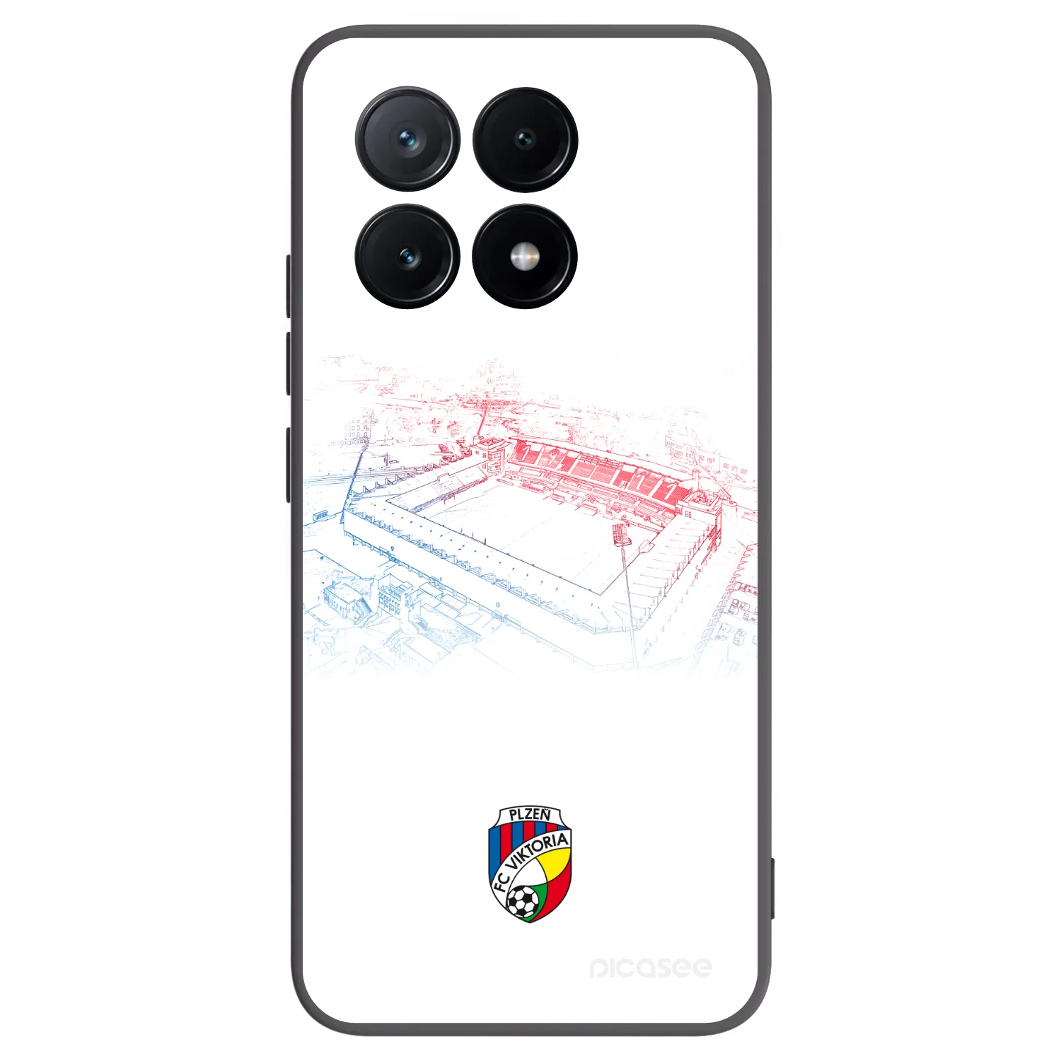 Picasee silikonový černý obal pro Xiaomi Poco X6 Pro - FC Viktoria Plzeň C