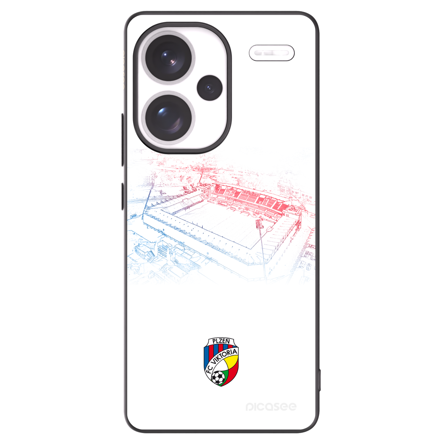 Picasee silikonový černý obal pro Xiaomi Redmi Note 13 Pro+ 5G - FC Viktoria Plzeň C