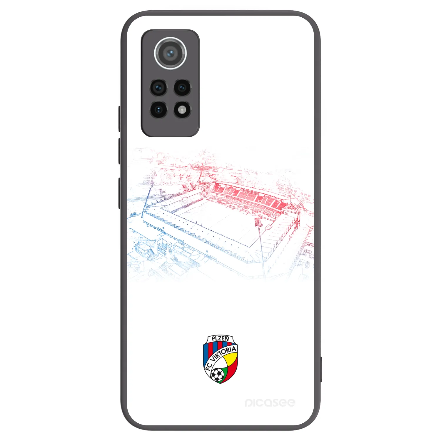 Picasee silikonový černý obal pro Xiaomi Redmi Note 12 Pro 4G - FC Viktoria Plzeň C