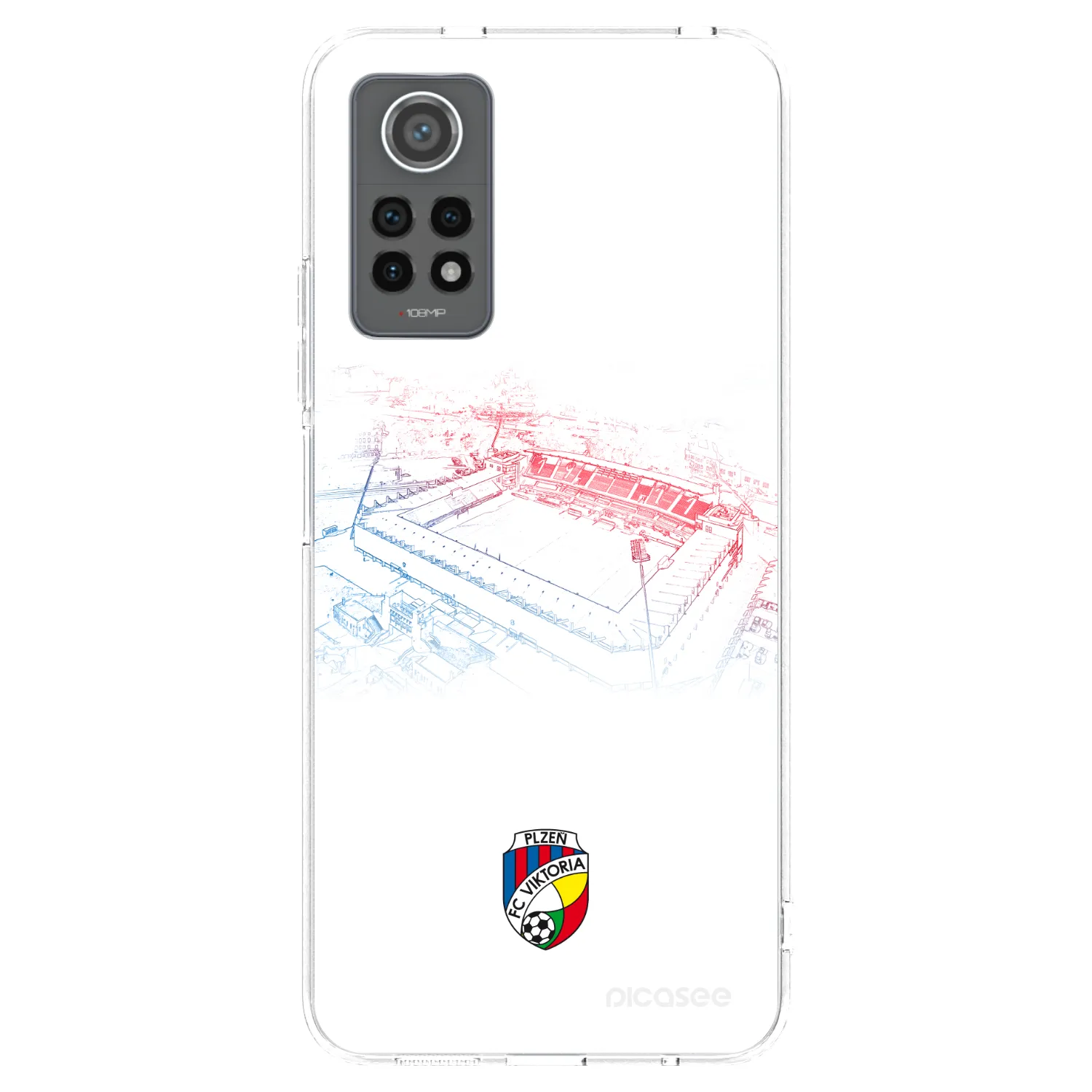 Picasee silikonový průhledný obal pro Xiaomi Redmi Note 12 Pro 4G - FC Viktoria Plzeň C